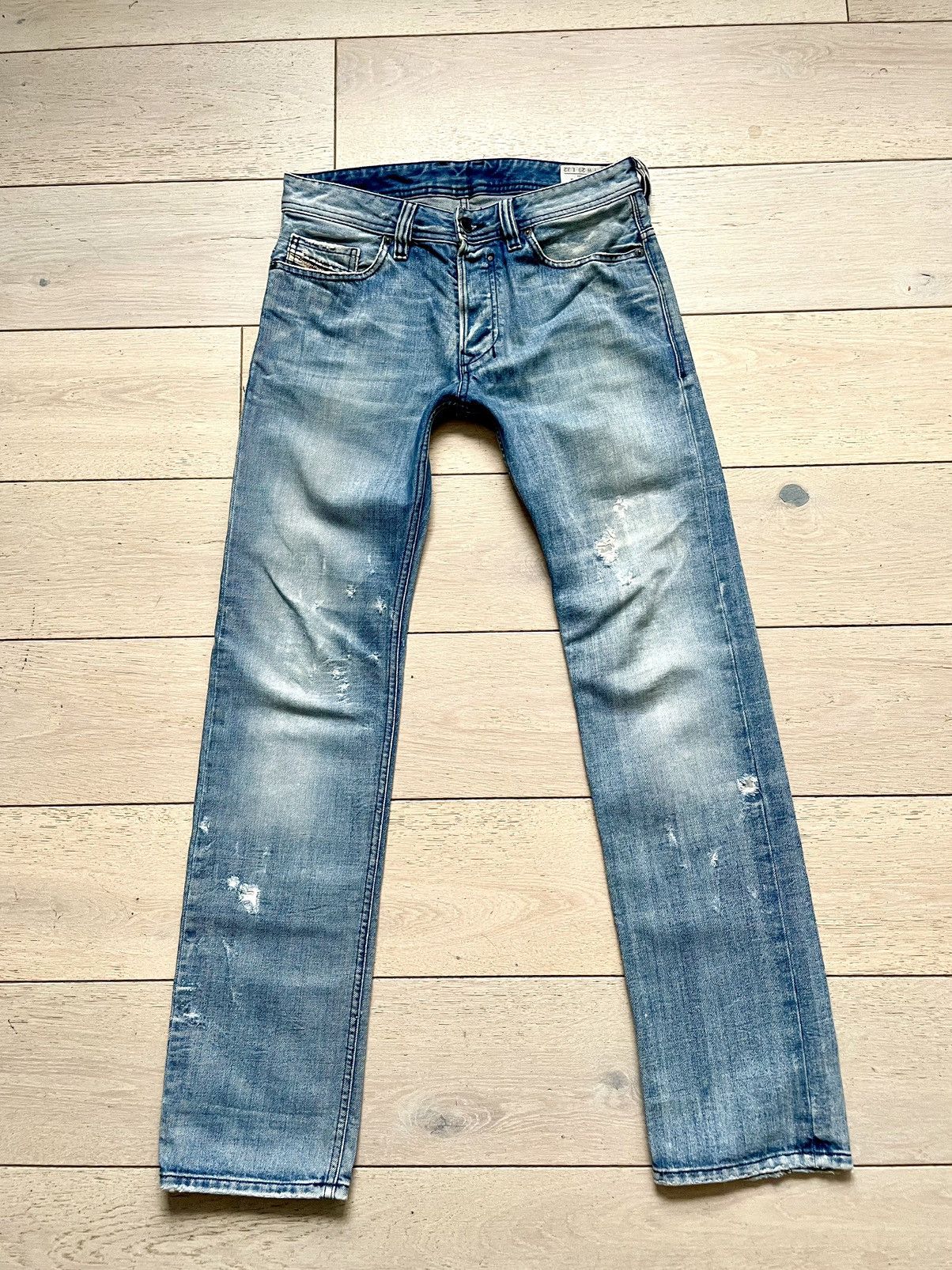 image of Diesel Safado 0071J 29/32 Straight Jeans Baggy in Blue, Men's (Size 30)