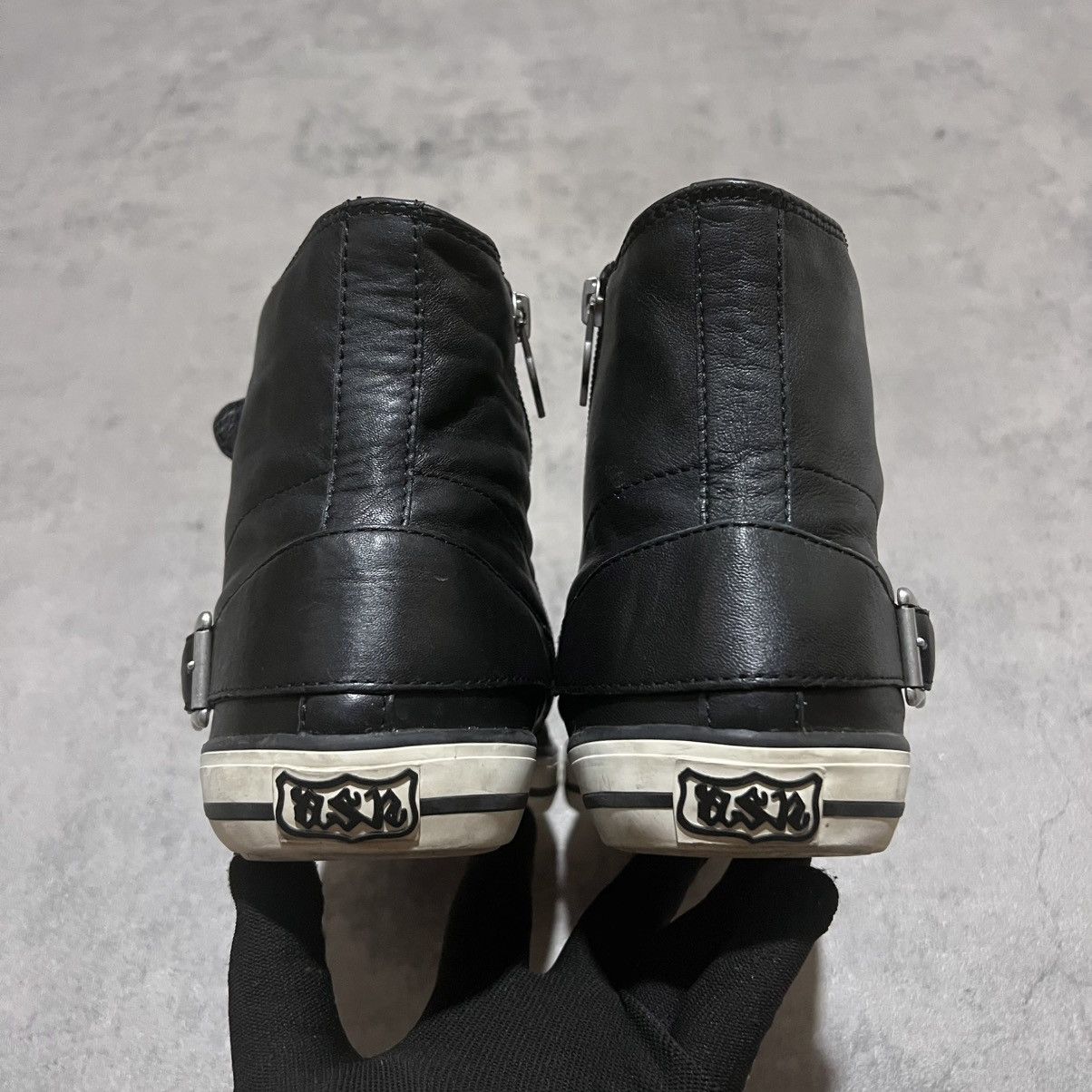 ASH Ash Vincent Strap Leather Hedi Slimane Indie Sleaze Punk Size US 8 / EU 41 - 6 Thumbnail