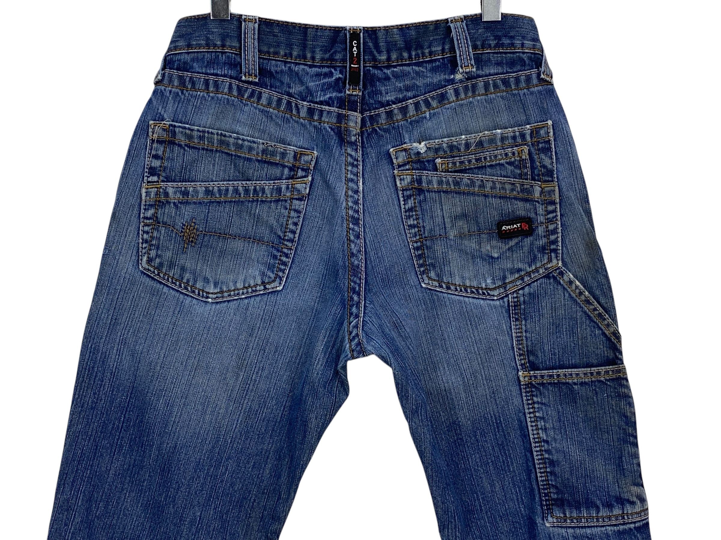 Vintage Vintage X-Workers × Wrangler Carpenter Jeans – Ariat 33″ Size US 33 - 5 Thumbnail