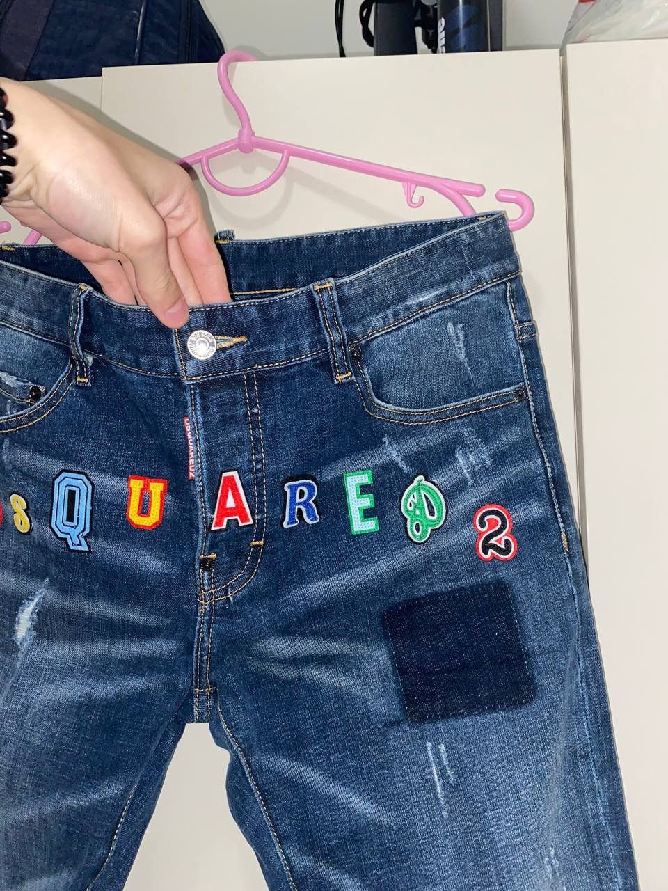 Dsquared2 × Vintage Dsquared2 Denim pants distressed mutli logo big logo Size US 32 / EU 48 - 5 Thumbnail