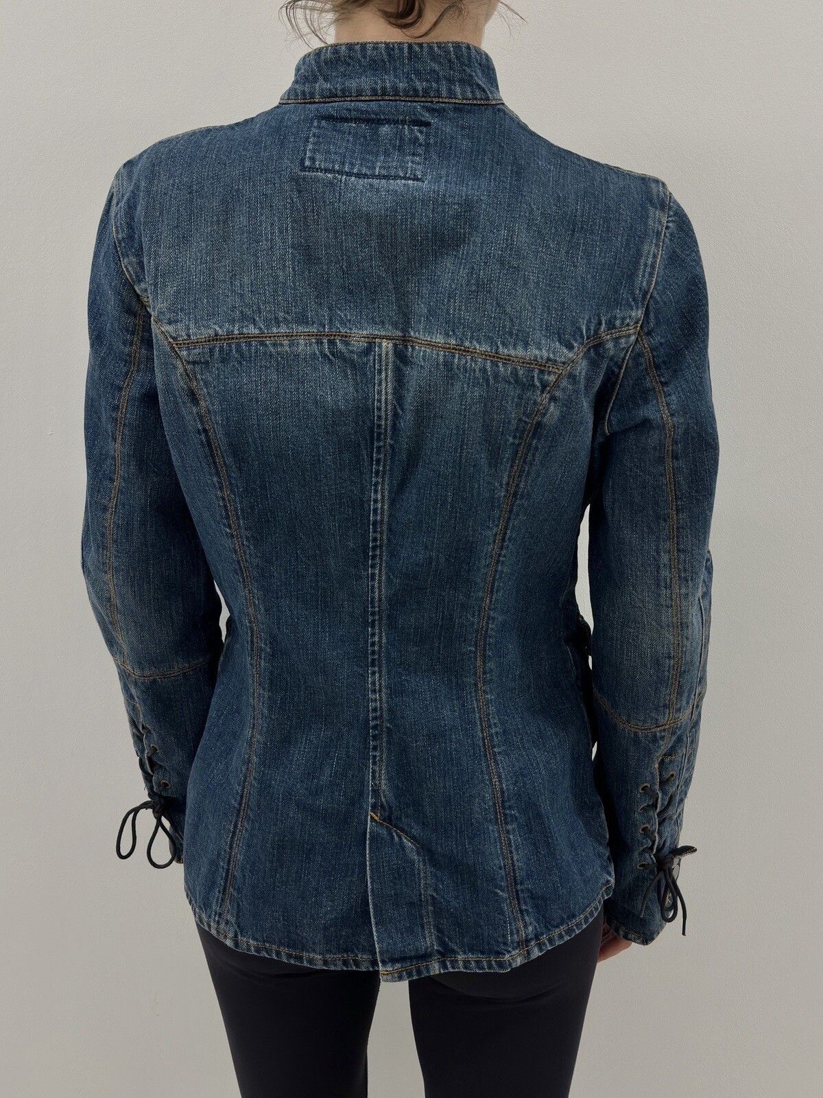 Vintage Vintage Corleone Denim Fitted Jacket Y2K 2000`s Swag Size M / US 6-8 / IT 42-44 - 8 Thumbnail