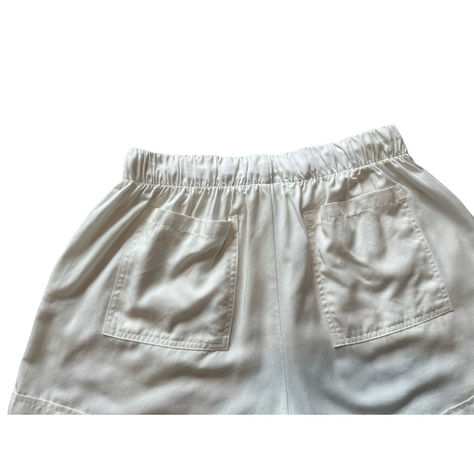 Other Bishop+Young Women’s Medium White Drawstring Summer Shorts Size 30" / US 8 / IT 44 - 10 Thumbnail