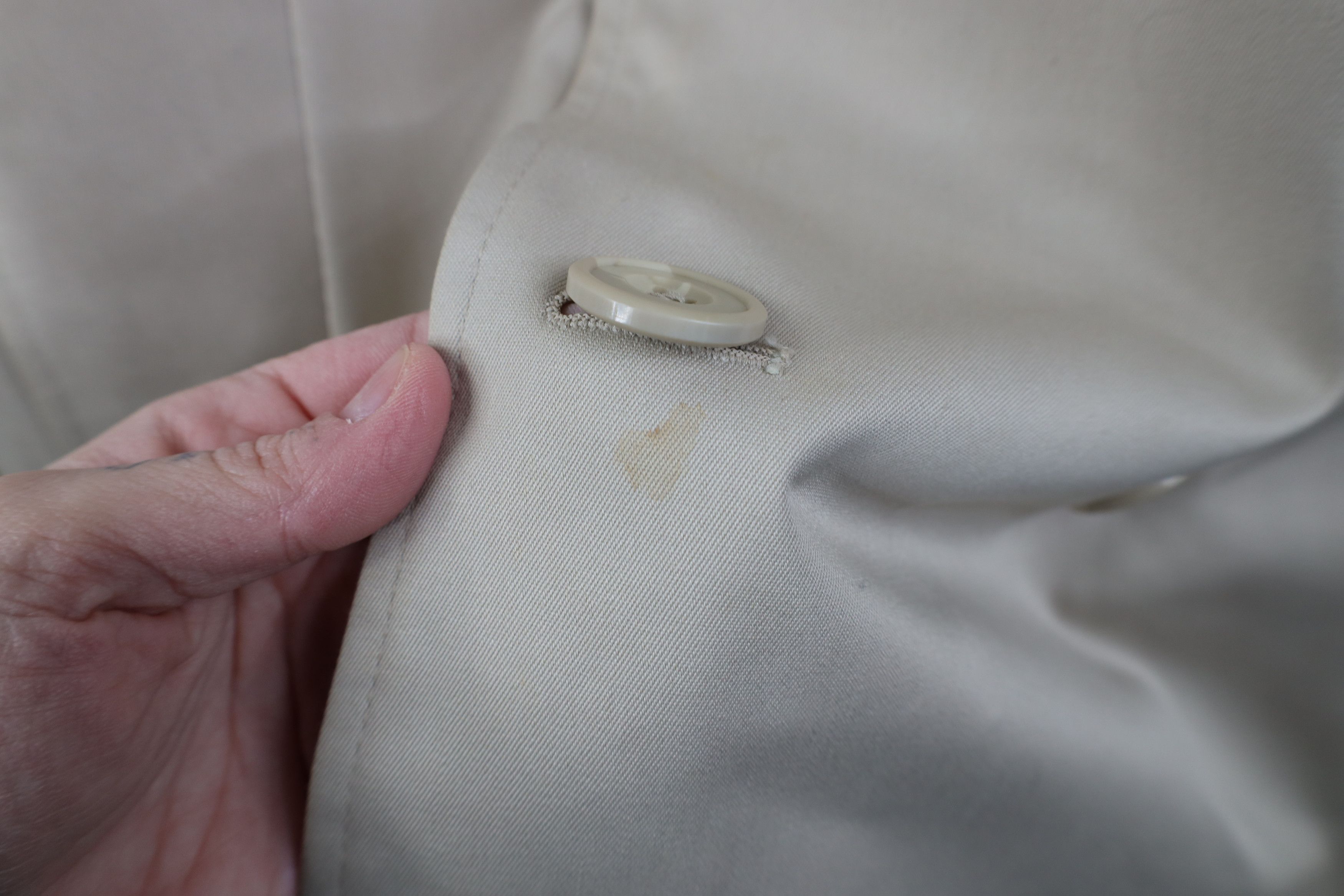 Vintage Vintage 70s Streetwear Trench Coat Rain Jacket Stone Beige Size US L / EU 52-54 / 3 - 13 Thumbnail