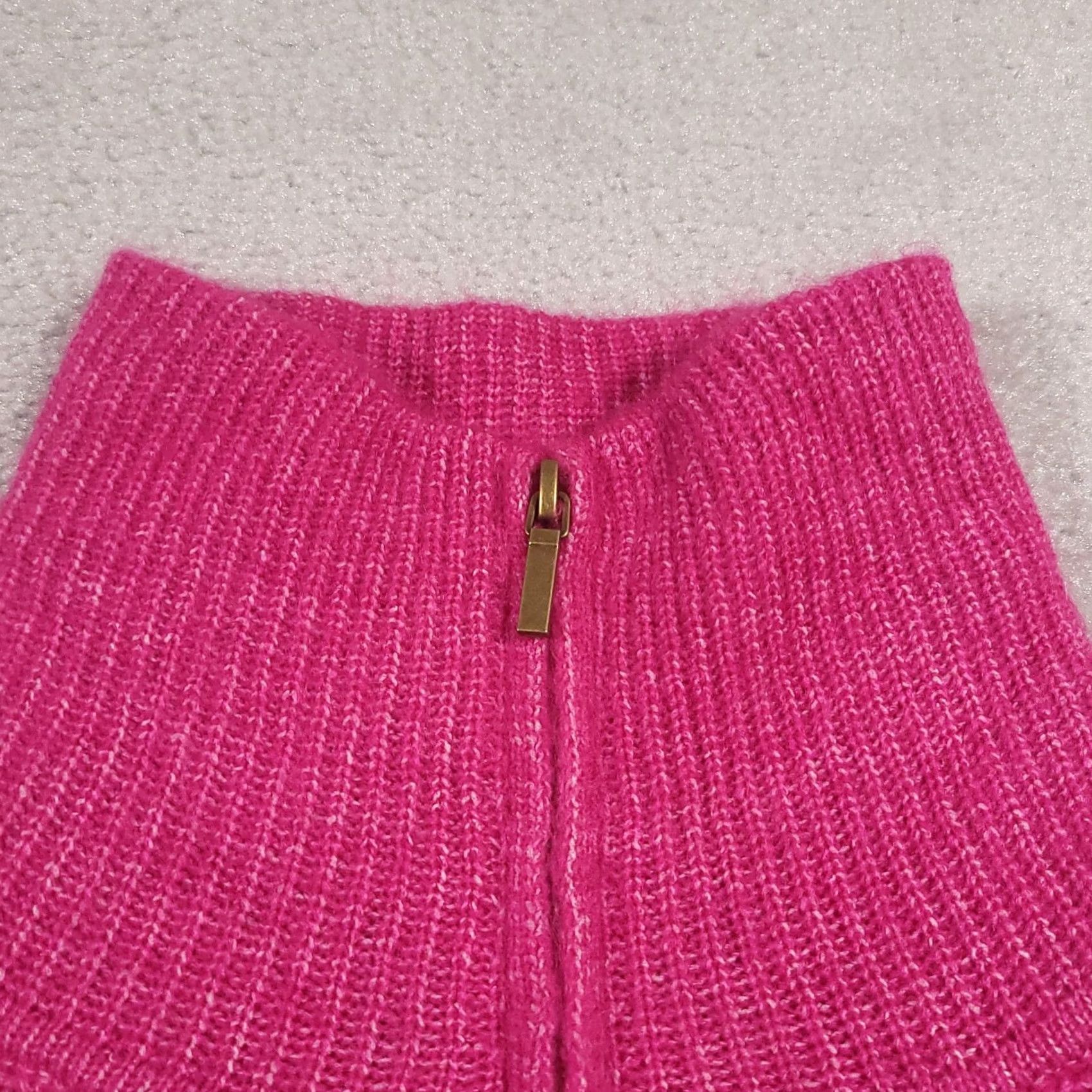 Vintage St. John's Bay 1/4 Zip Knit Sweater Women's Small Pink Soft Ribbed Crochet Shirt Pullover Womens Small Pink 1/4 Zip Knit Sweater Size S / US 4 / IT 40 - 4 Thumbnail
