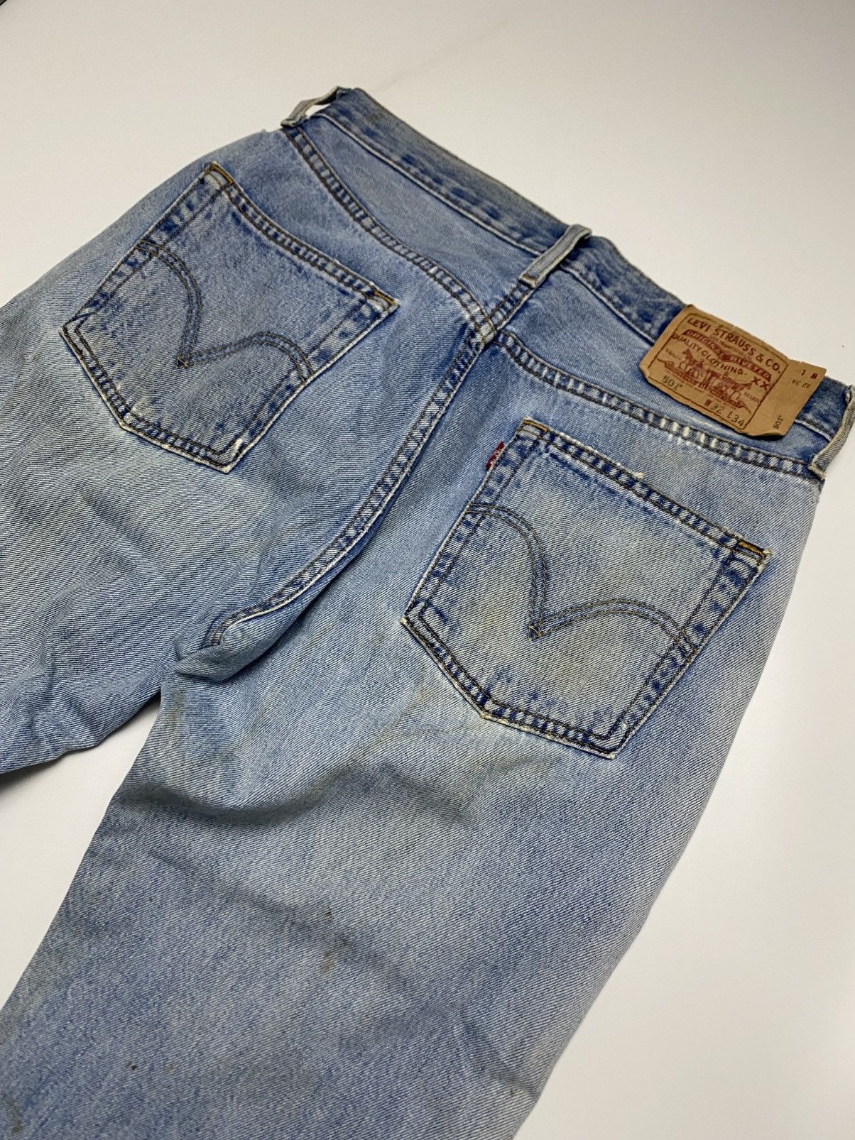 Levi's Levis 501 Straight cut soft blue W32 Size US 33 - 13 Thumbnail