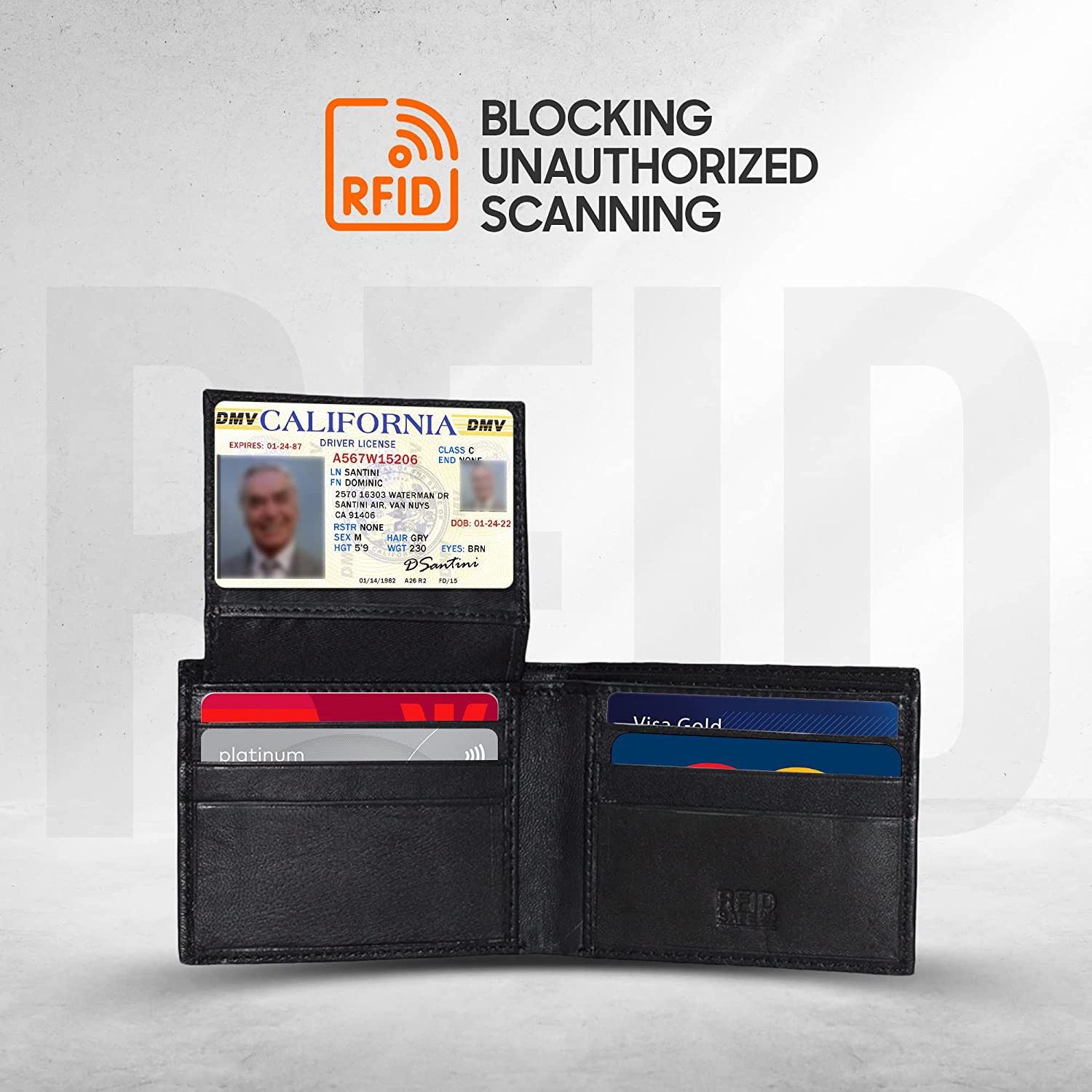 Handmade ADAMONDE 100% RFID Blocking Genuine Leather Wallets for Men Size ONE SIZE - 2 Thumbnail