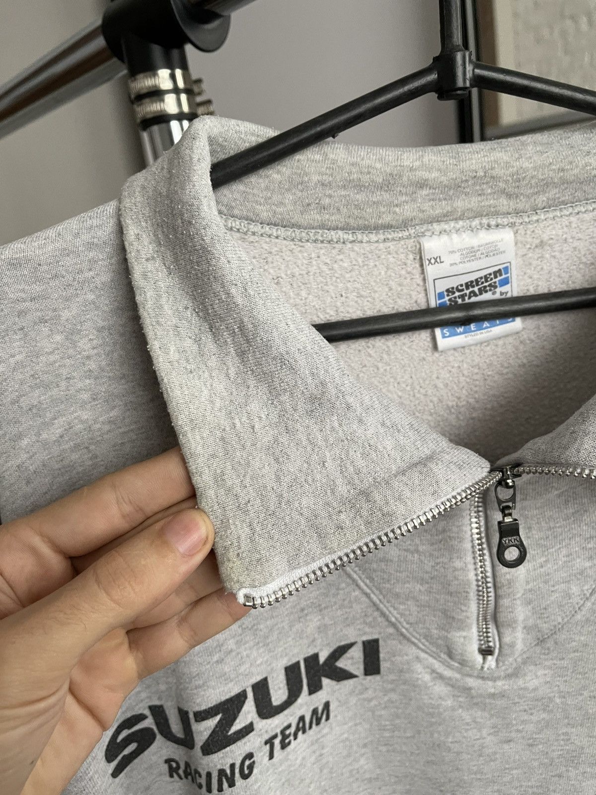 Other Suzuki Team Vintage Racing 1/4 Zip Sweatshirt 90s Size US XXL / EU 58 / 5 - 13 Thumbnail