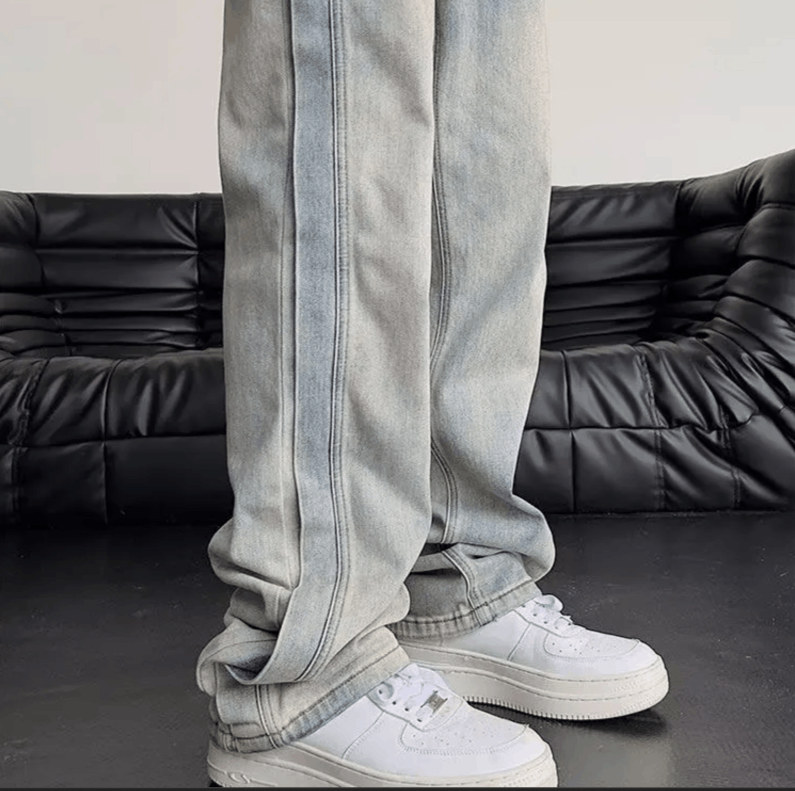 Japanese Brand Retro Washed Baggy Jeans Size US 36 / EU 52 - 2 Thumbnail