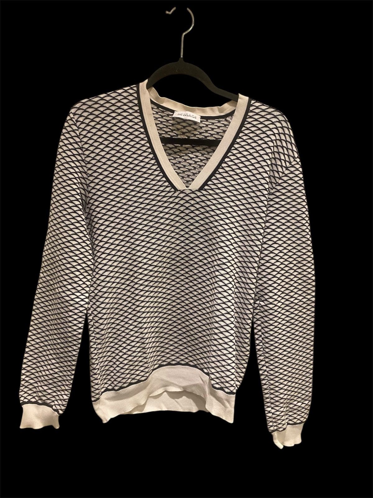 Versace Versace Collection Black&White Pattern Sweater Size US M / EU 48-50 / 2 - 1 Thumbnail