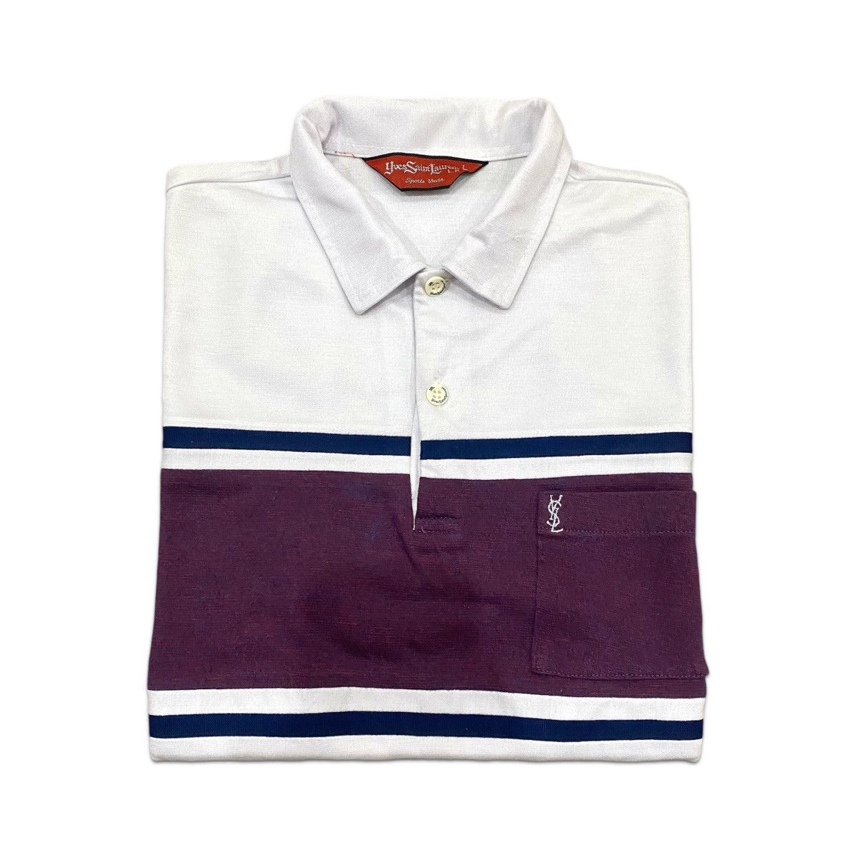 Vintage 90s YSL Yves Saint Laurent Sports Wear Polo Shirt