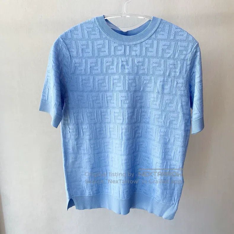 Fendi Fendi Blue knitwear women's wear Size XS / US 0-2 / IT 36-38 - 1 Thumbnail