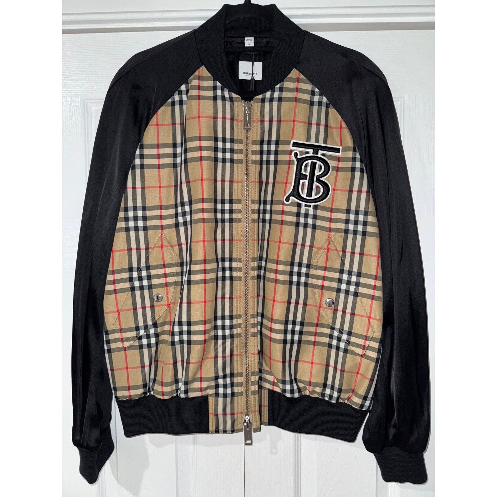 Burberry Burberry Harlington Nova Archive Bomber Varsity Jacket 50 40 Size US M / EU 48-50 / 2 - 4 Thumbnail