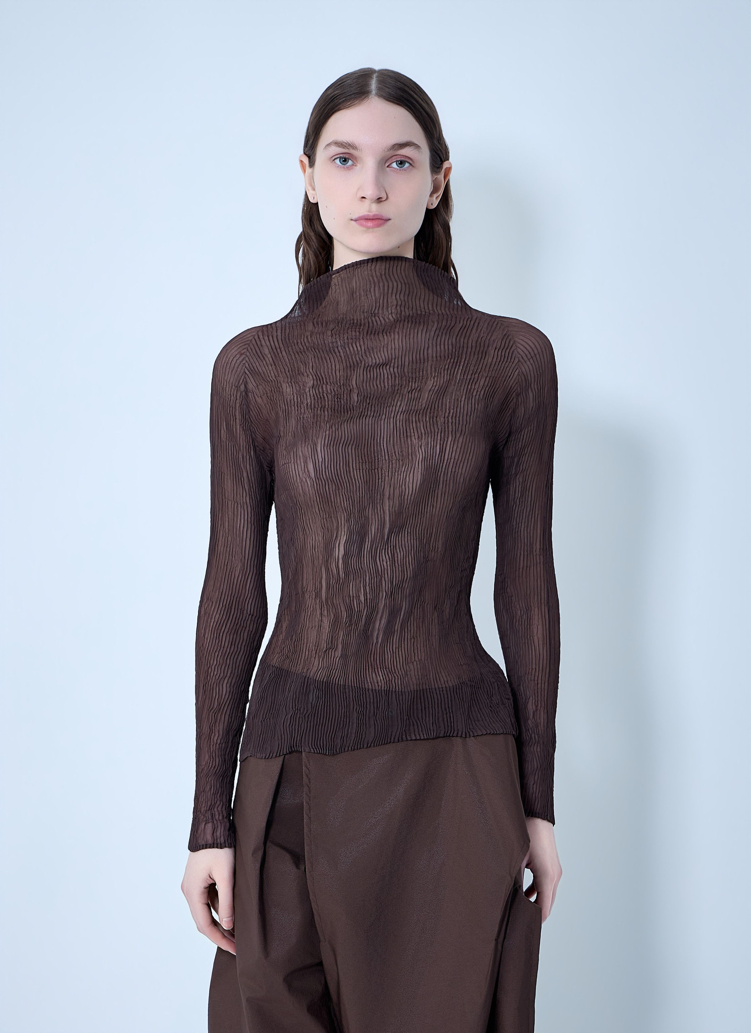 Issey Miyake Chiffon Twist Top Size M / US 6-8 / IT 42-44 - 1 Thumbnail