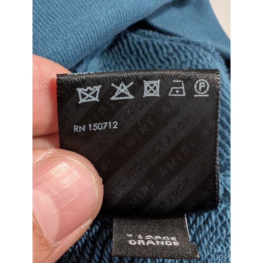 Amiri o1rshd1 Q:2 / MA Bar Embroidery Hoodie in Pond Blue Size US XL / EU 56 / 4 - 19 Thumbnail