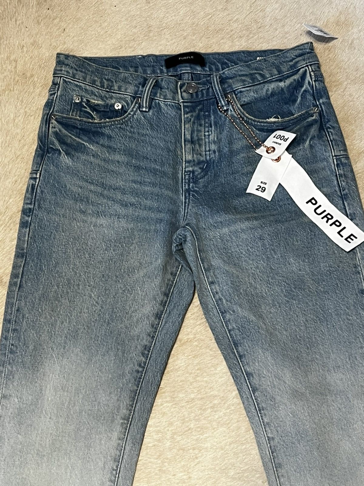 Purple Brand Purple Brand Skinny Rhone Fade Light Indigo Jean Size US 29 - 4 Thumbnail