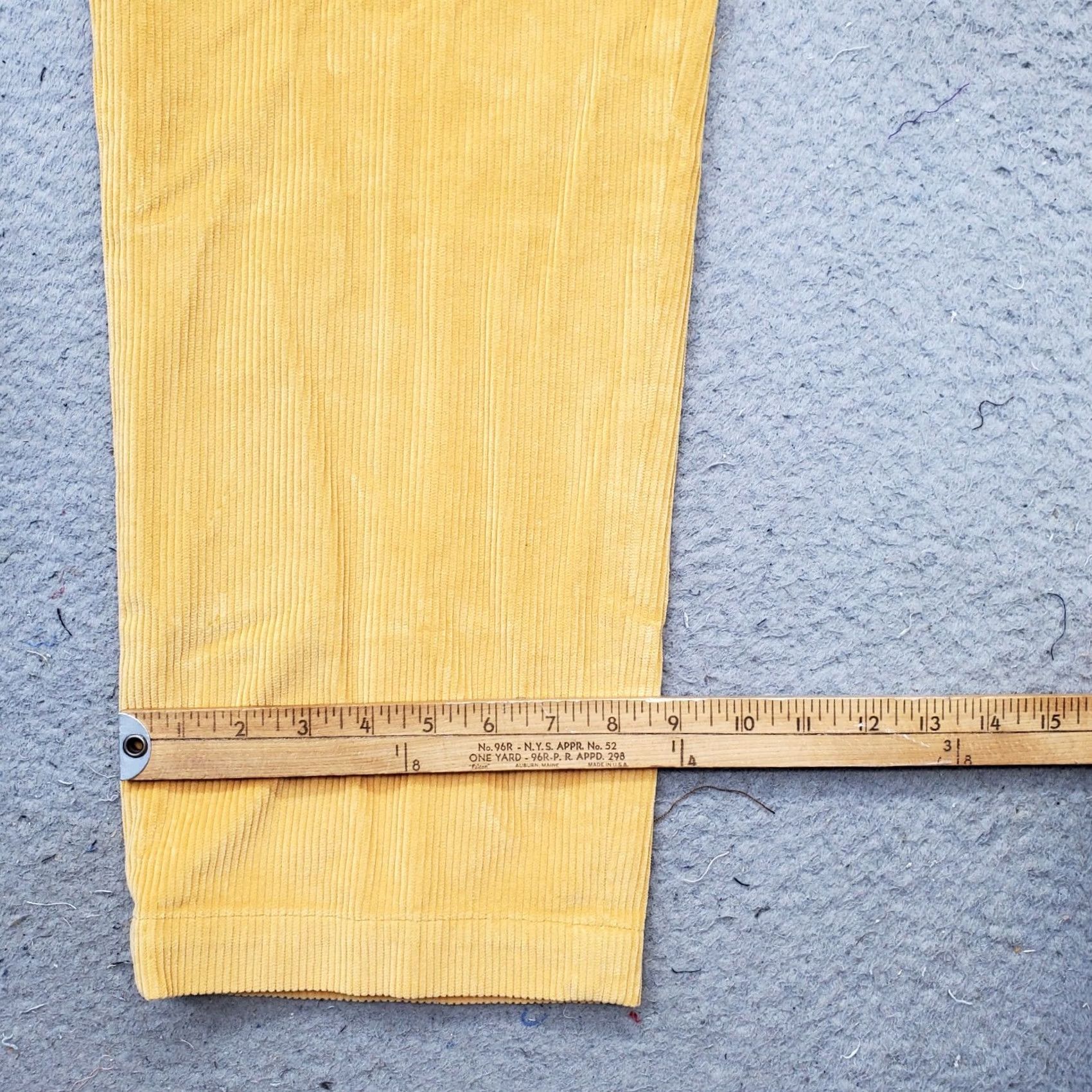 Brooks Brothers Brooks Brothers Mens Corduroy Pants 35x30 Orange Stretch Flat Front Straight Leg Size 35 Mens Chino Pant Size US 35 - 5 Thumbnail