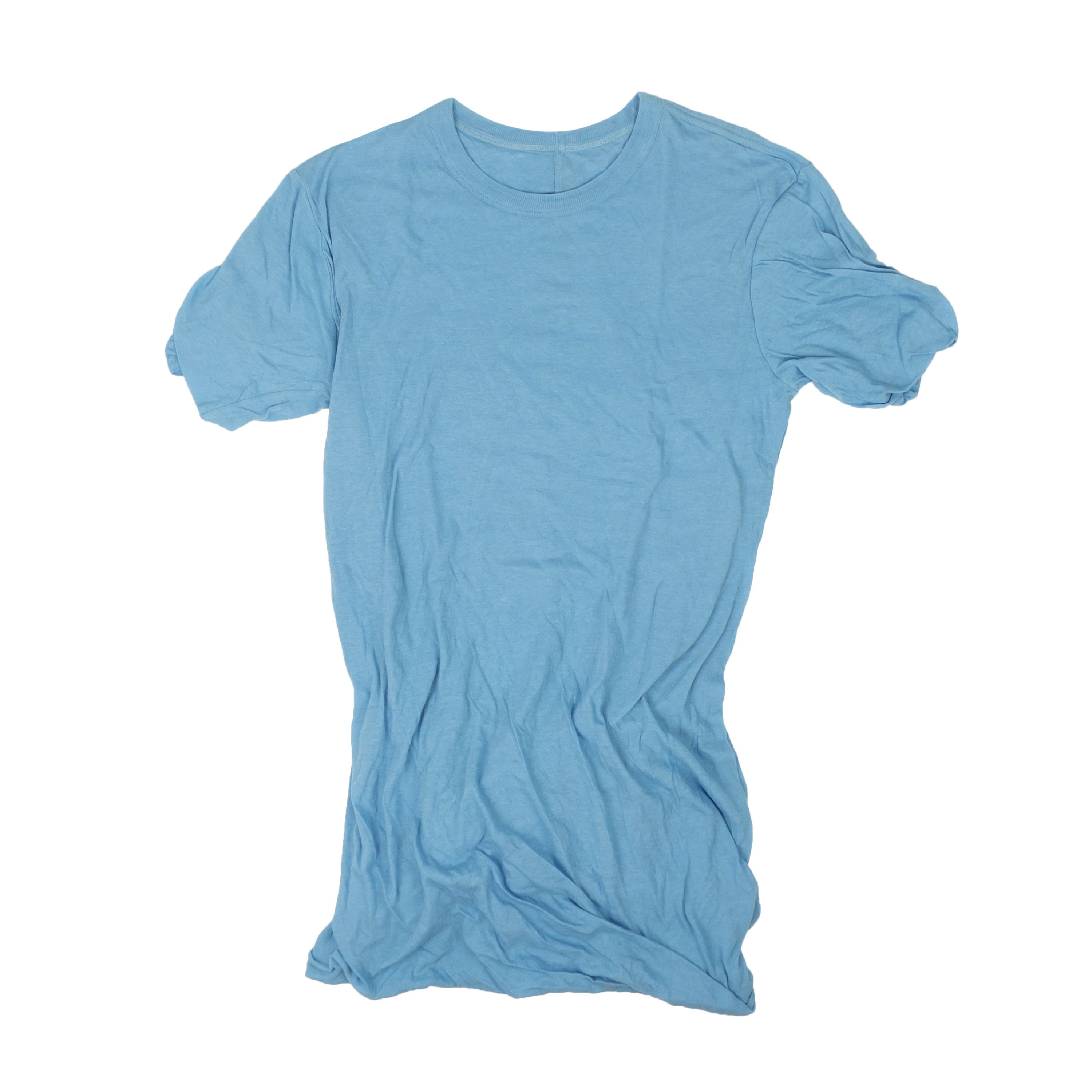 Rick Owens Nublu Light Blue Double Short Sleeve T-Shirt Size S Size US S / EU 44-46 / 1 - 1 Thumbnail