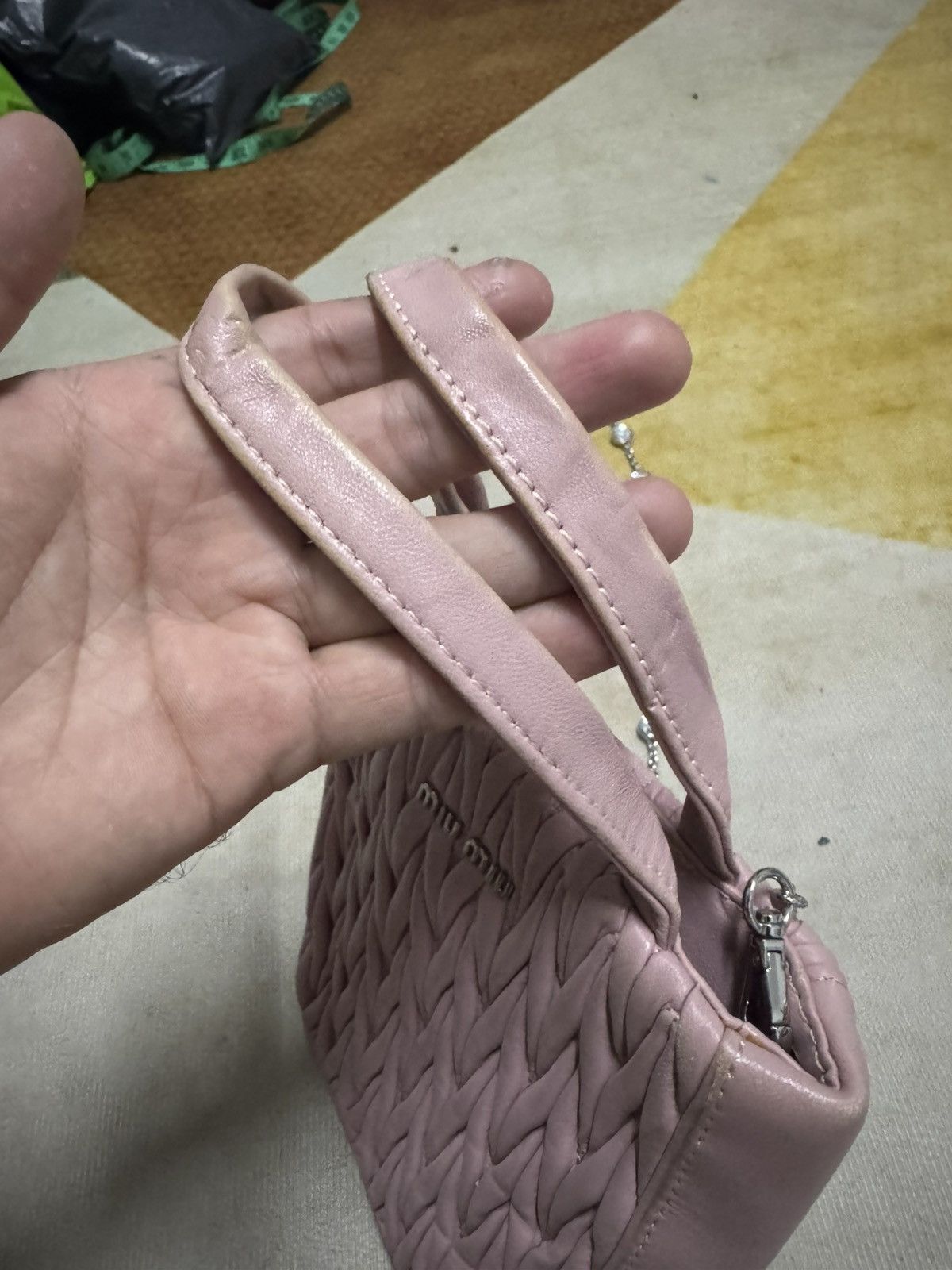 Miu Miu Miu miu crystal leather handbag Size ONE SIZE - 8 Thumbnail