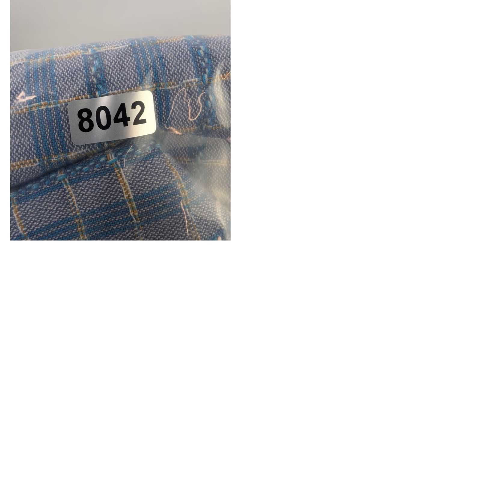 Carbon2Cobalt Carbon 2 Cobalt Shirt Mens Large Blue Stripe Plaid Textured Pocket Button Cotton Size US L / EU 52-54 / 3 - 9 Thumbnail
