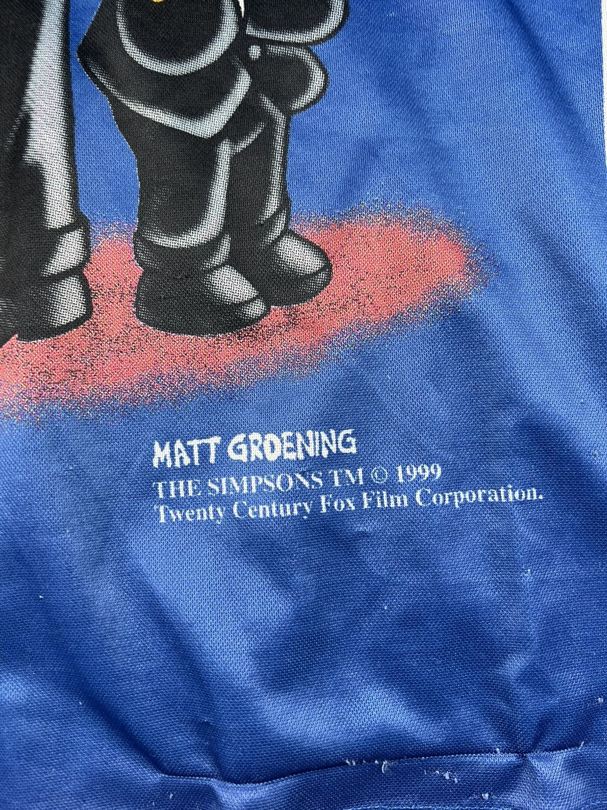 The Simpsons Y2K The Simpsons 1999 Homer&Bart Men In Black Tee Jersey Size US XL / EU 56 / 4 - 7 Thumbnail