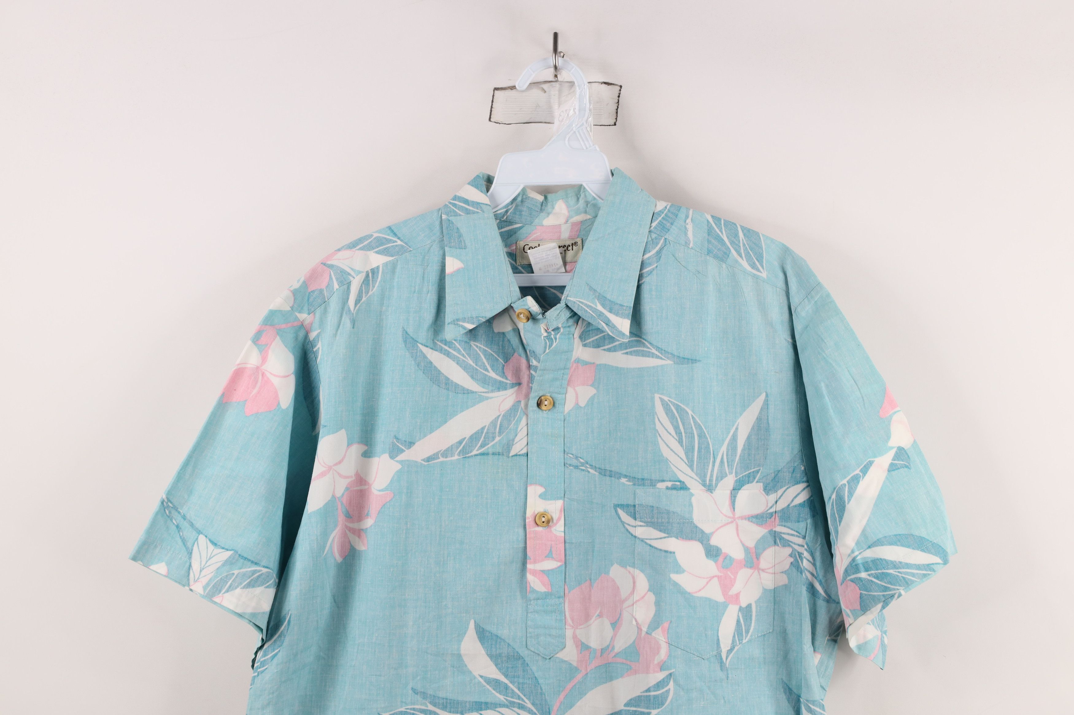Vintage Vintage 90s Streetwear Flower Collared Button Down Polo USA Size US M / EU 48-50 / 2 - 2 Thumbnail