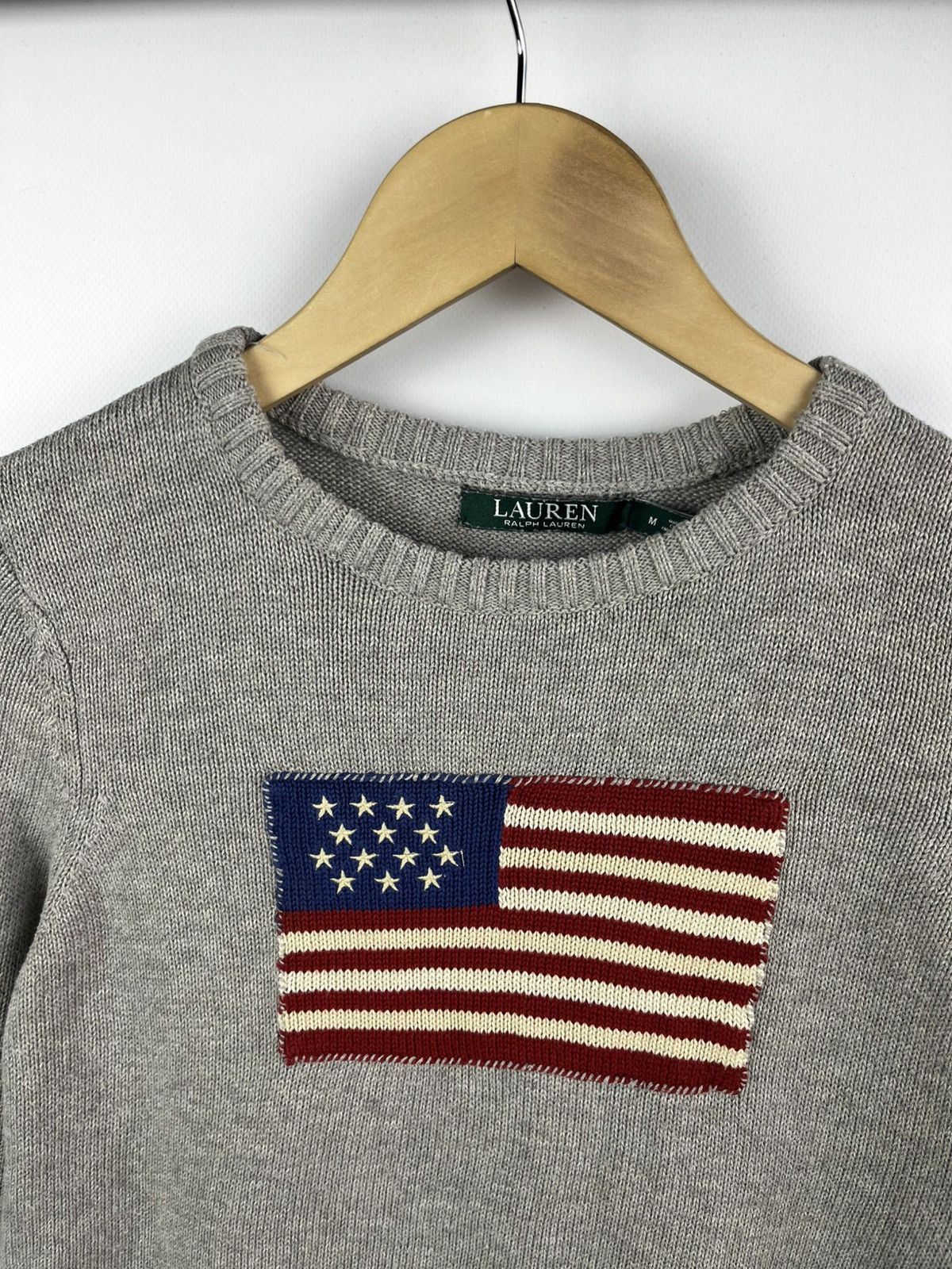 Polo Ralph Lauren Vintage Ralph Lauren sweater big logo USA American Flag knit Size M / US 6-8 / IT 42-44 - 2 Thumbnail