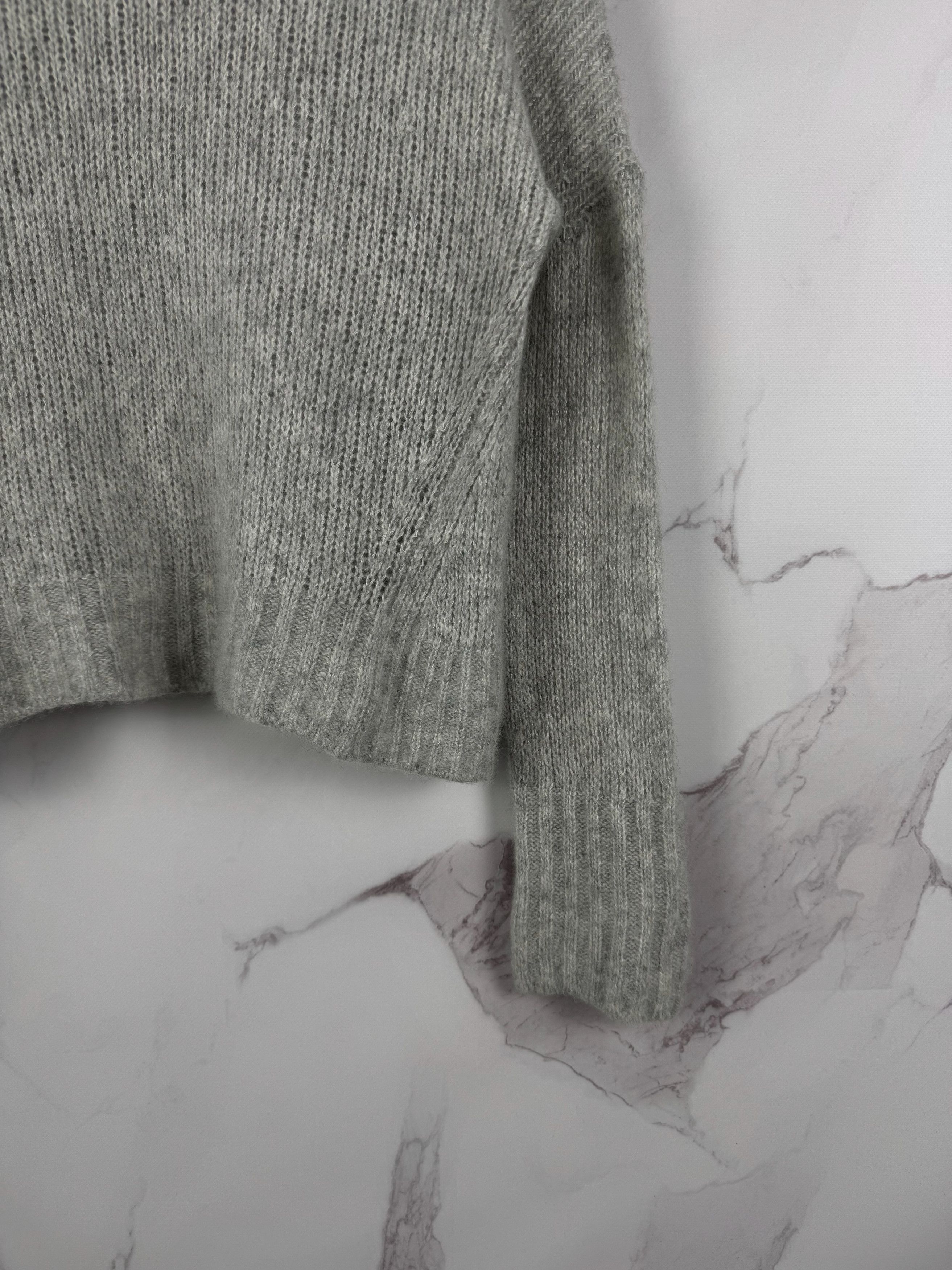 ME+EM ME+EM Cashmere Silk Blend Sweater Gray Casual Style Size M Size M / US 6-8 / IT 42-44 - 4 Thumbnail