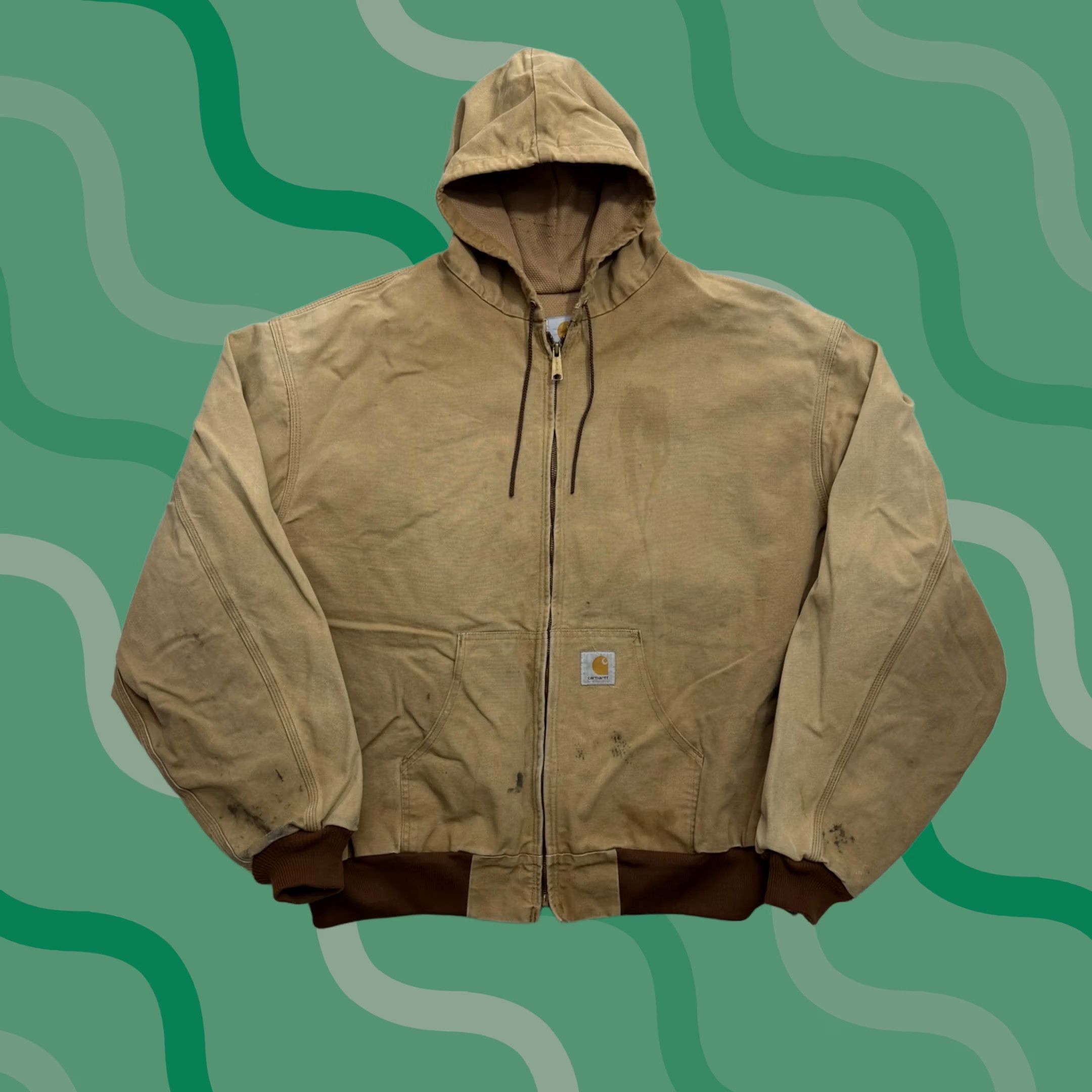 Carhartt Carhartt Jacket Mens 4XL Brown Canvas Hooded Lined Workwear Bomber Full Zip Size US S / EU 44-46 / 1 - 1 Thumbnail