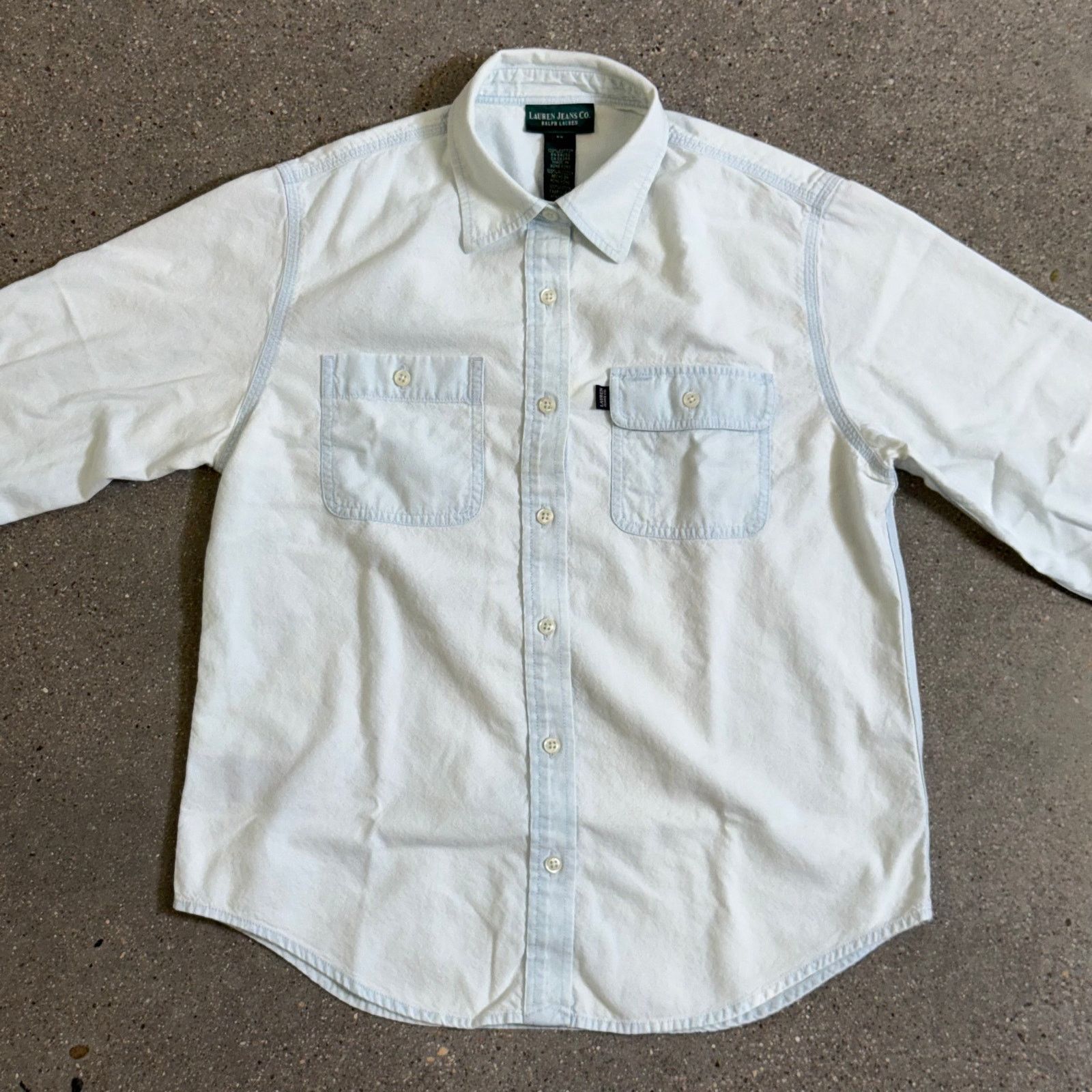 Lauren Ralph Lauren Vtg Ralph Lauren LRL Lt Blue Western Shirt Sz M Hong Kong Size US M / EU 48-50 / 2 - 1 Thumbnail