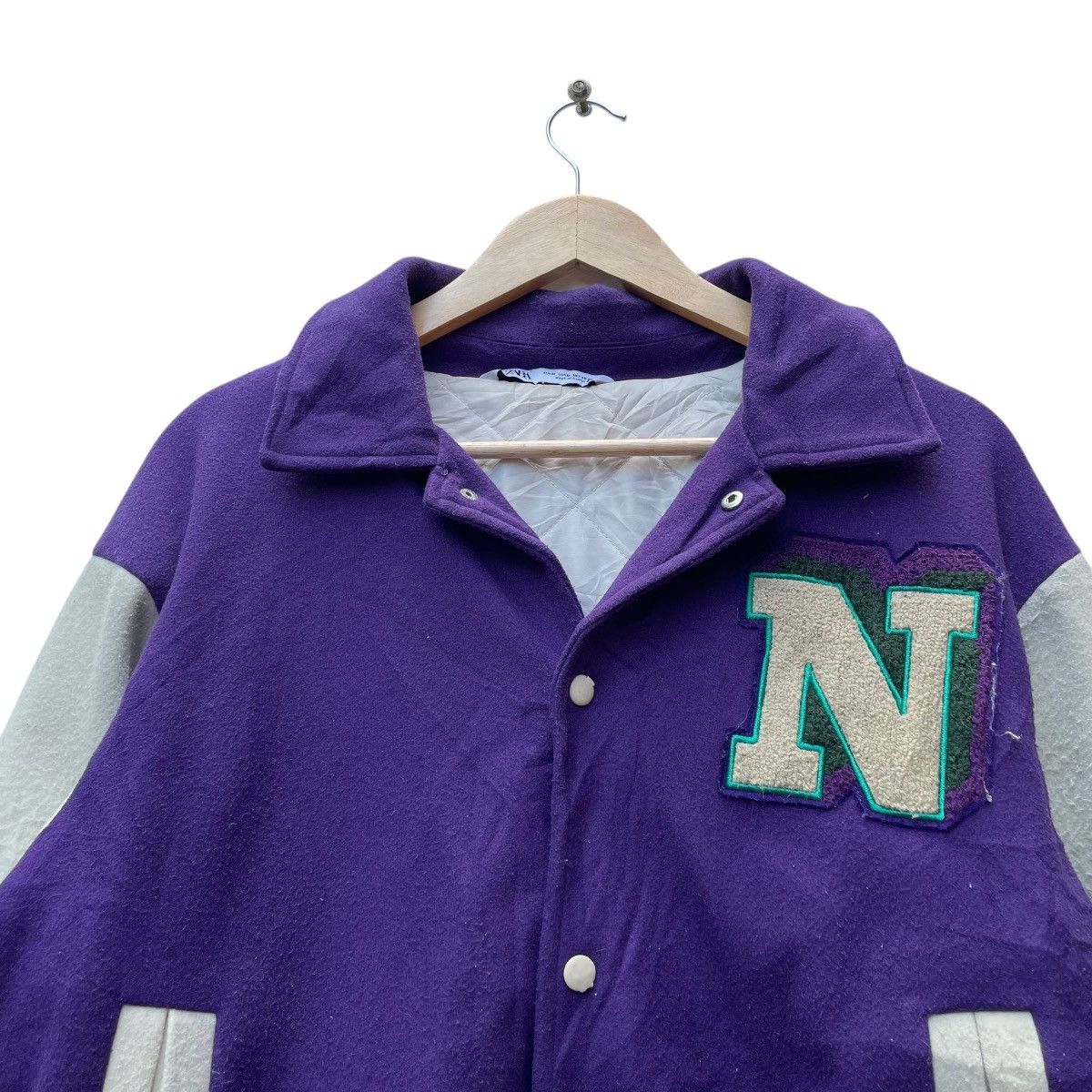 Jeff Hamilton × Zara Vintage Zara Varsity Jacket Size US M / EU 48-50 / 2 - 3 Thumbnail