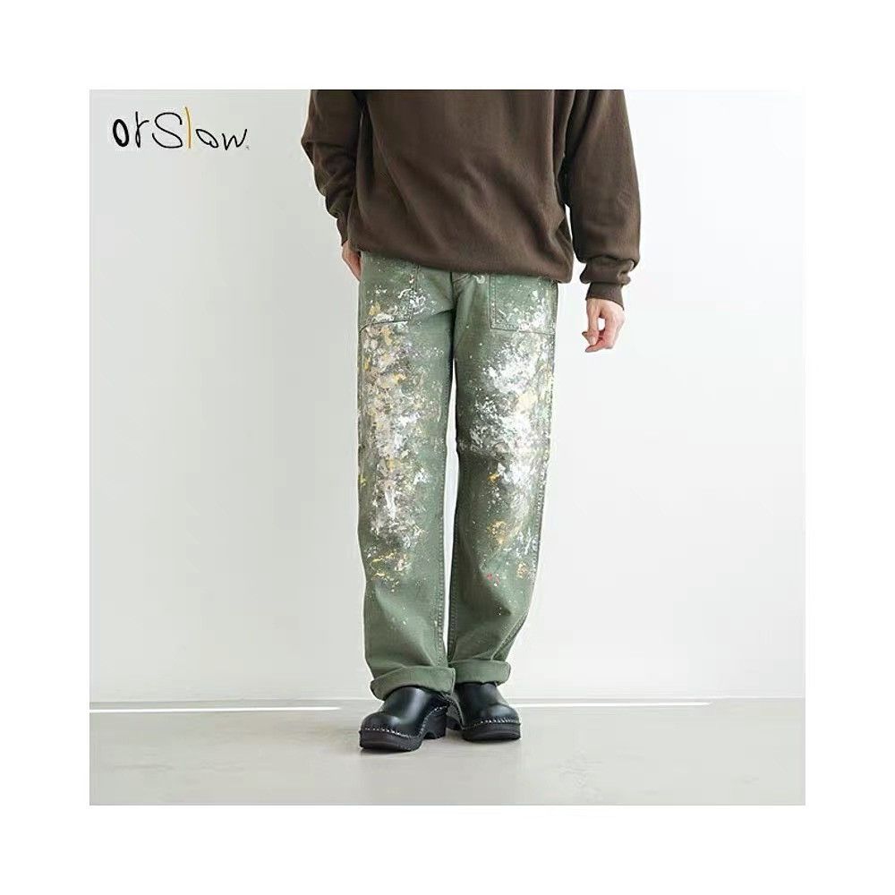 Orslow Orslow US Army Fatigue Pants Splatter OG107 Size US 32 / EU 48 - 1 Thumbnail
