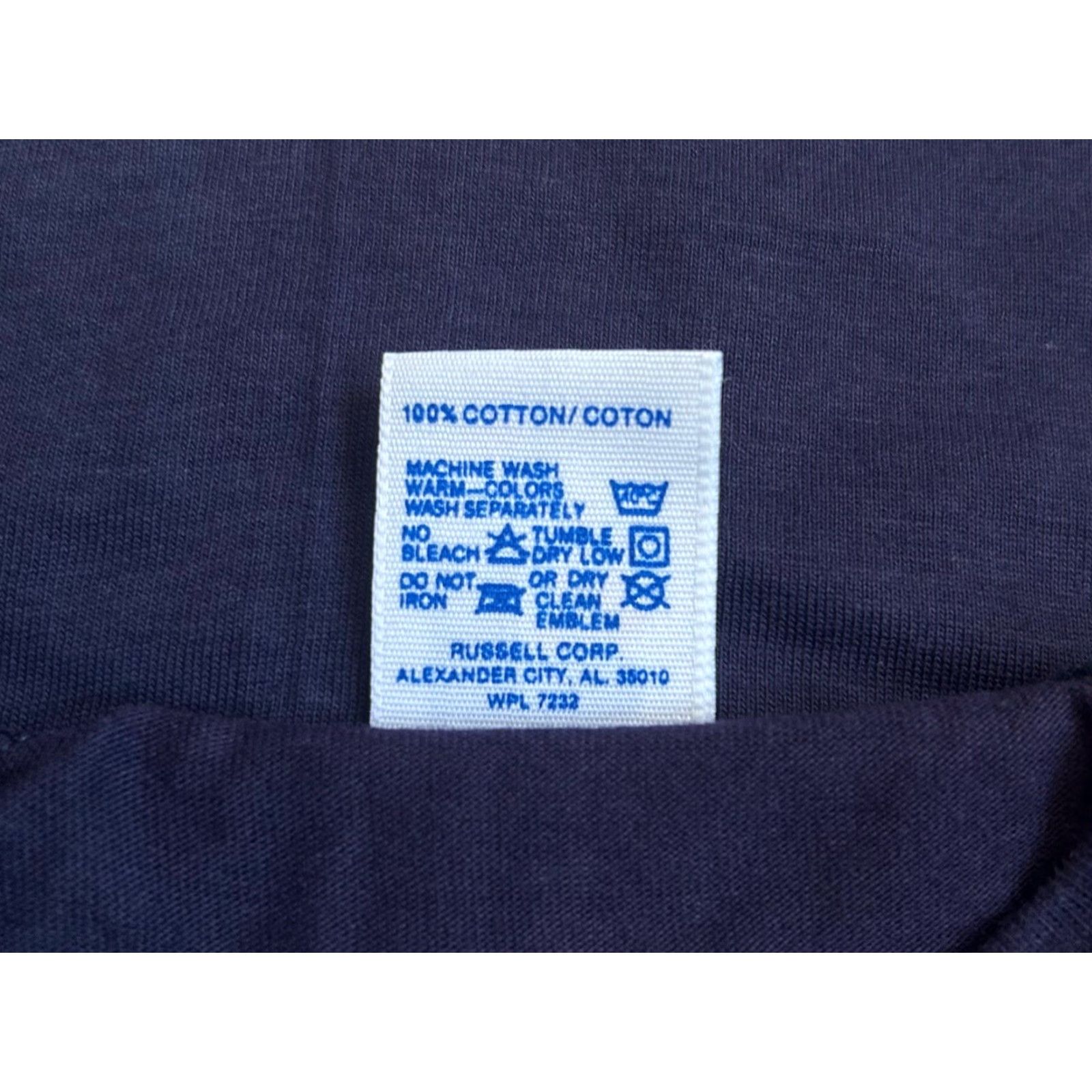 Russell Athletic VINTAGE Russell Athletic Mock Turtleneck Shirt Mens M Navy 90s USA NWOT NOS Shirt Mens Size US M / EU 48-50 / 2 - 4 Thumbnail