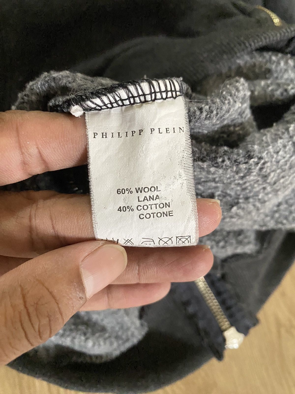Designer × Vintage Phillip Plein Homme Hoodie Back Hit Big Logo Size US M / EU 48-50 / 2 - 11 Thumbnail