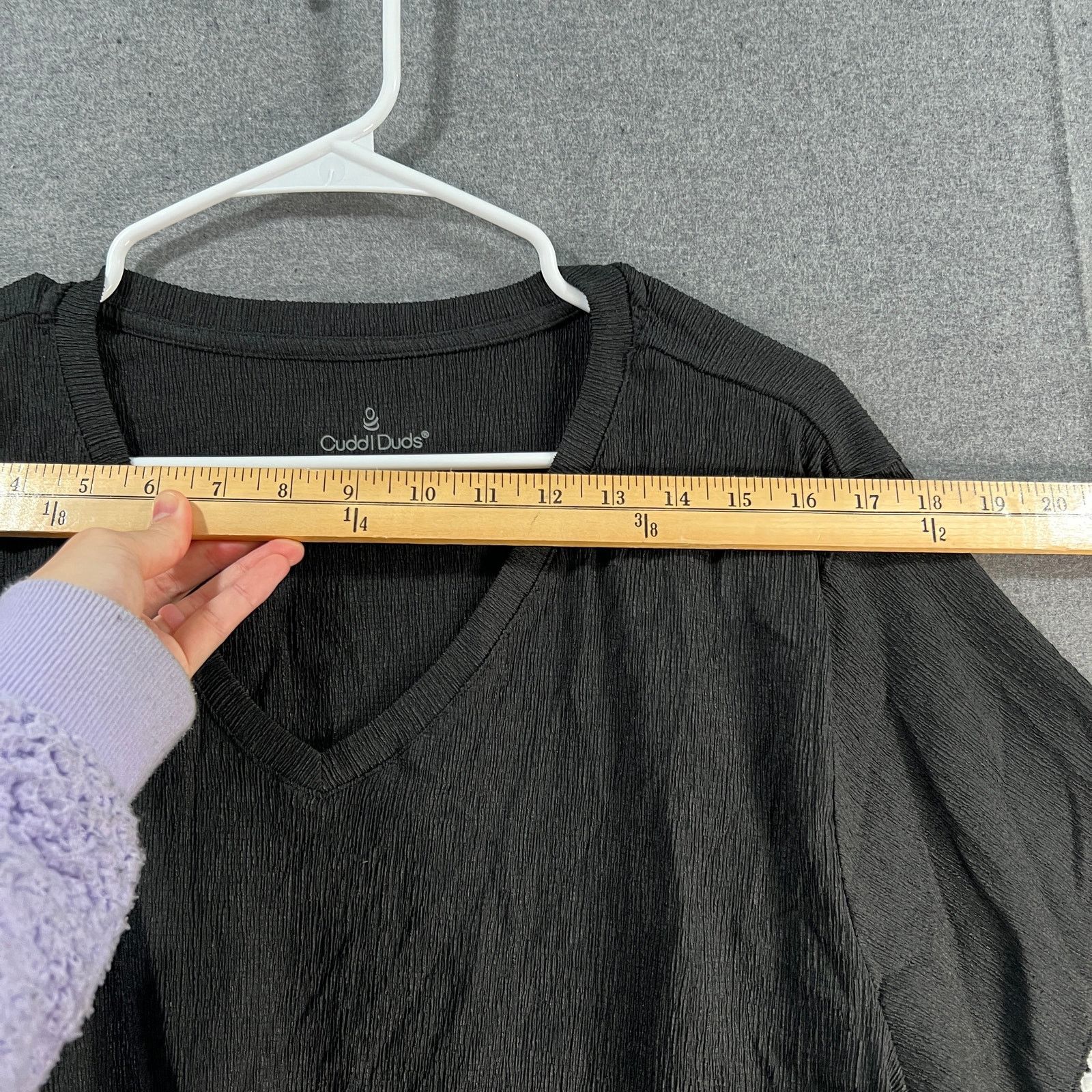 Other Cuddl Duds Casual T Shirt Ladies Crepe Knit V Size XXL / US 16-18 / IT 52-54 - 5 Thumbnail