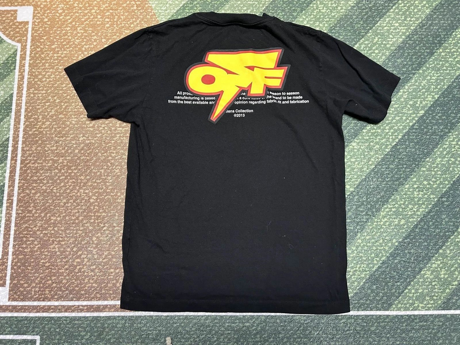 Off-White Off-White Thunder Short-Sleeve Tee Black/Yellow FW22 Medium Size US M / EU 48-50 / 2 - 3 Thumbnail