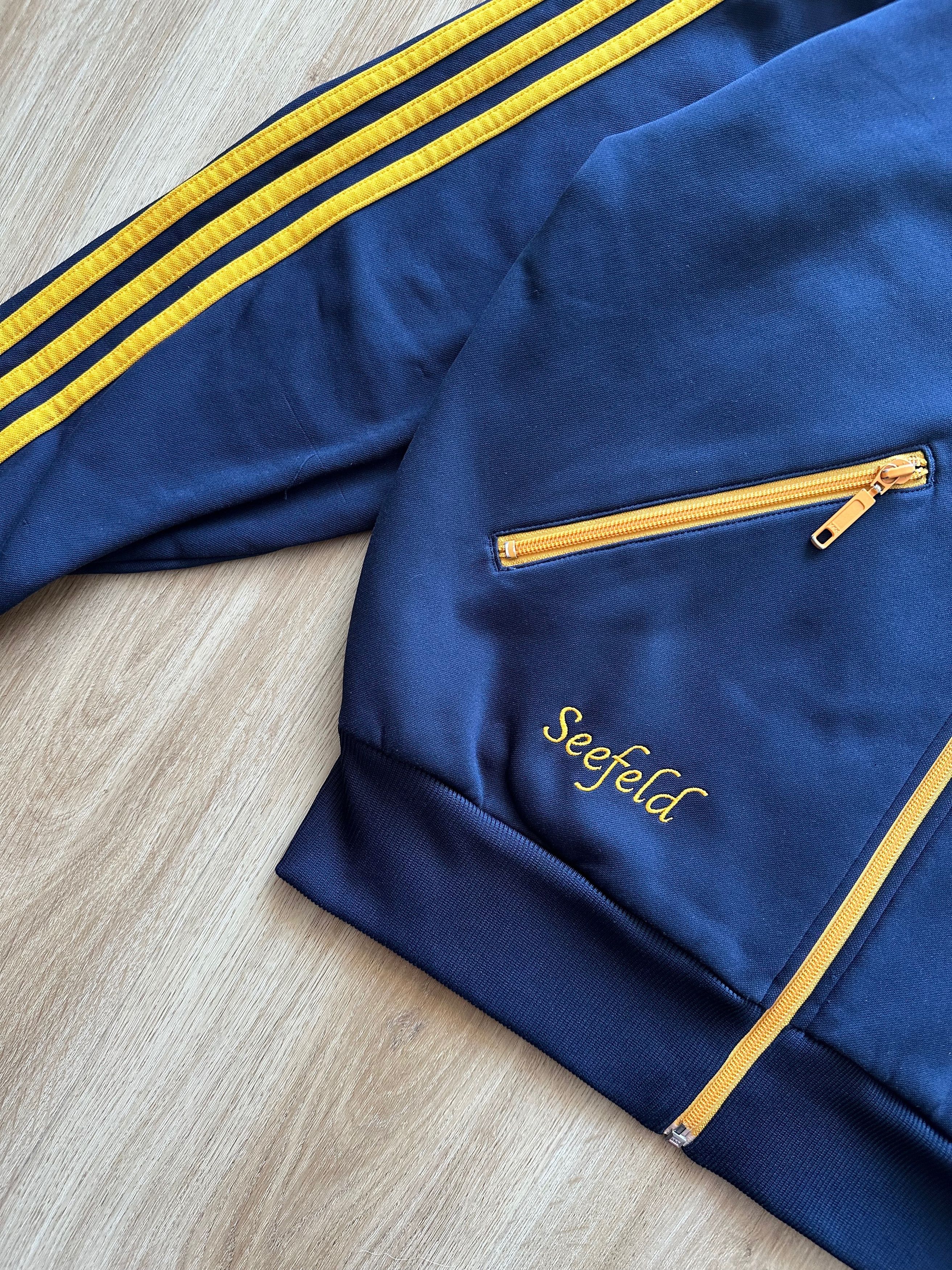 Adidas 00's Addias Seefeld Track top fleece lined light jacket Size US L / EU 52-54 / 3 - 11 Thumbnail