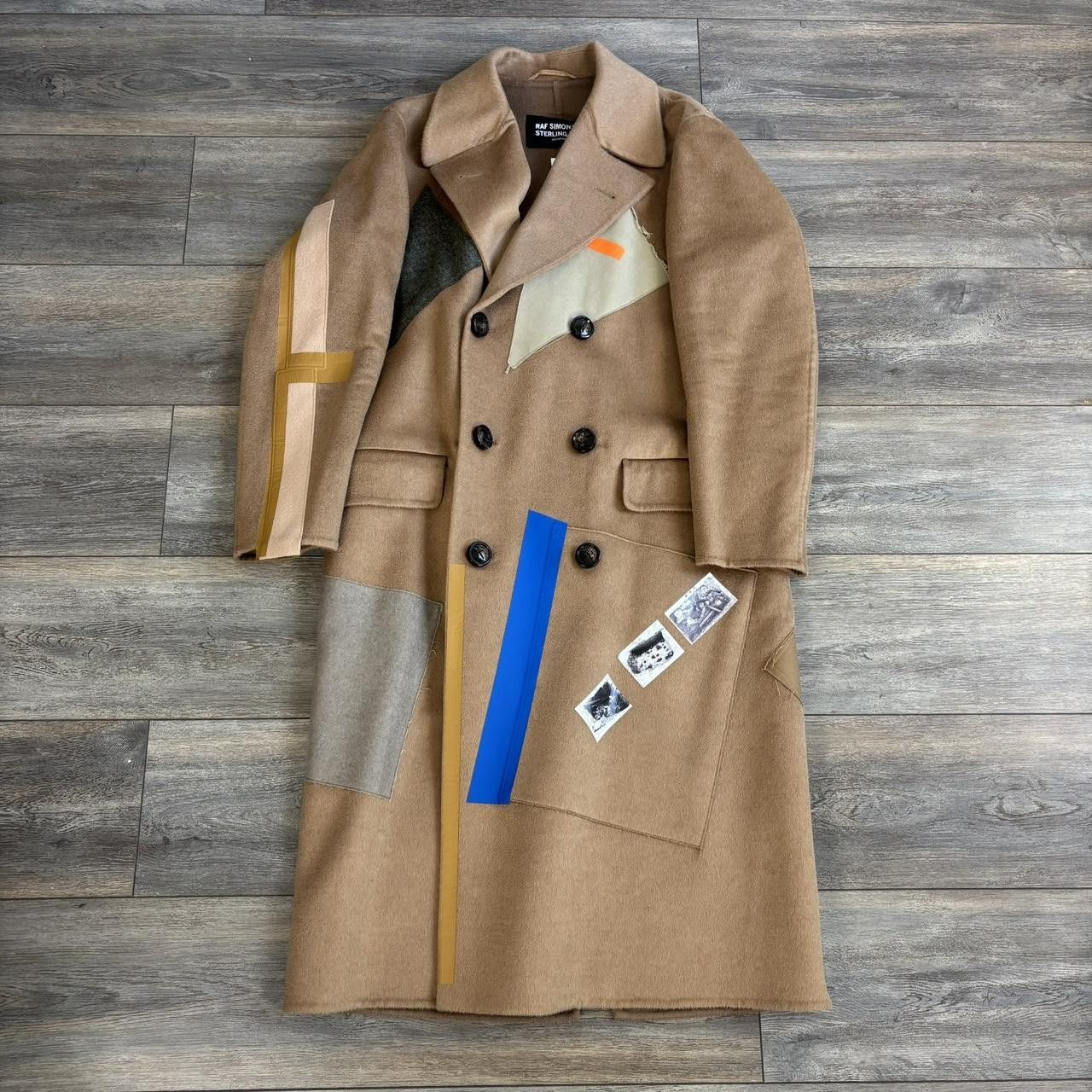 Raf Simons x Sterling Ruby Archive Redux tapes patches Coat