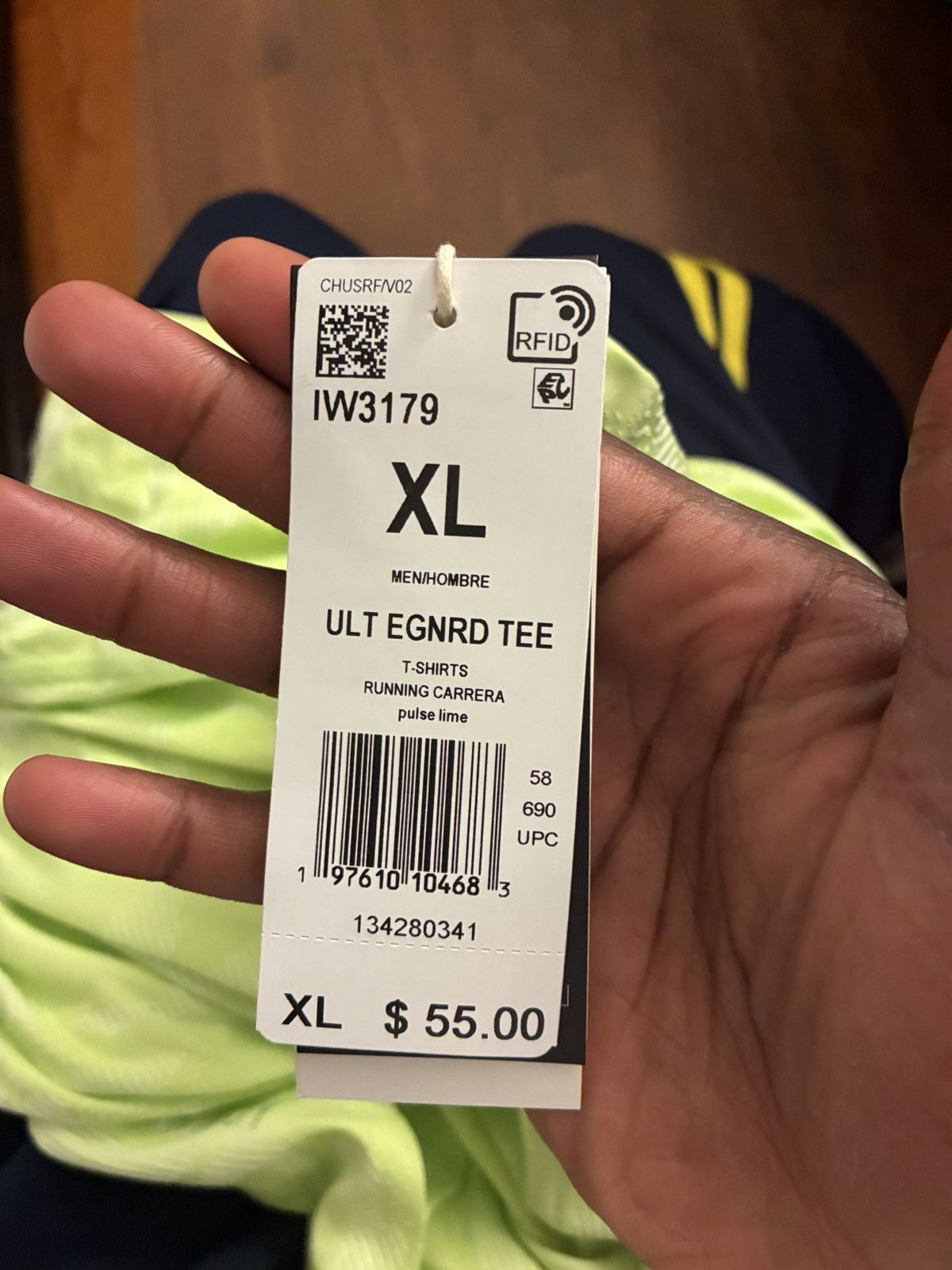 Adidas Adidas lime green running t-shirt Size XL #running Size US XL / EU 56 / 4 - 3 Thumbnail