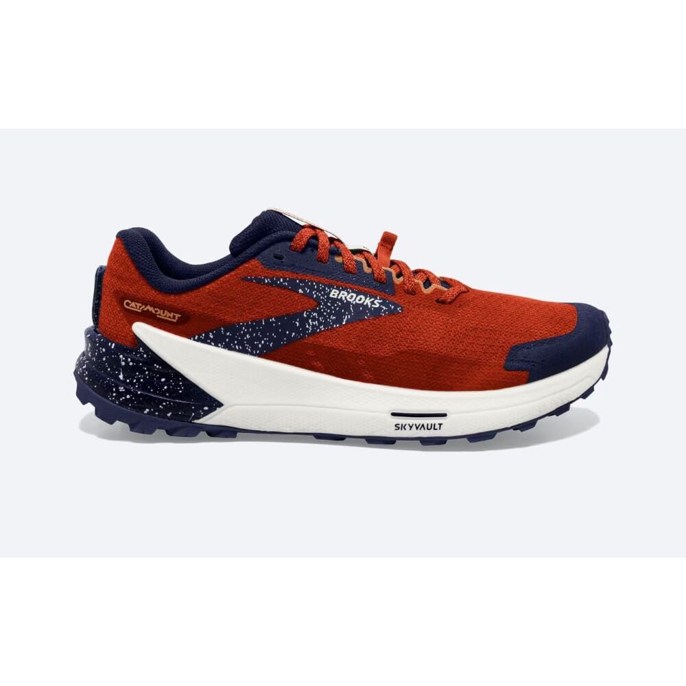 image of Brooks Catamount 2 Rooibos/biscuit-Peacoat 1103991D269 Shoes in Rooibos/Biscuit/Peacoat (Size 9.5)