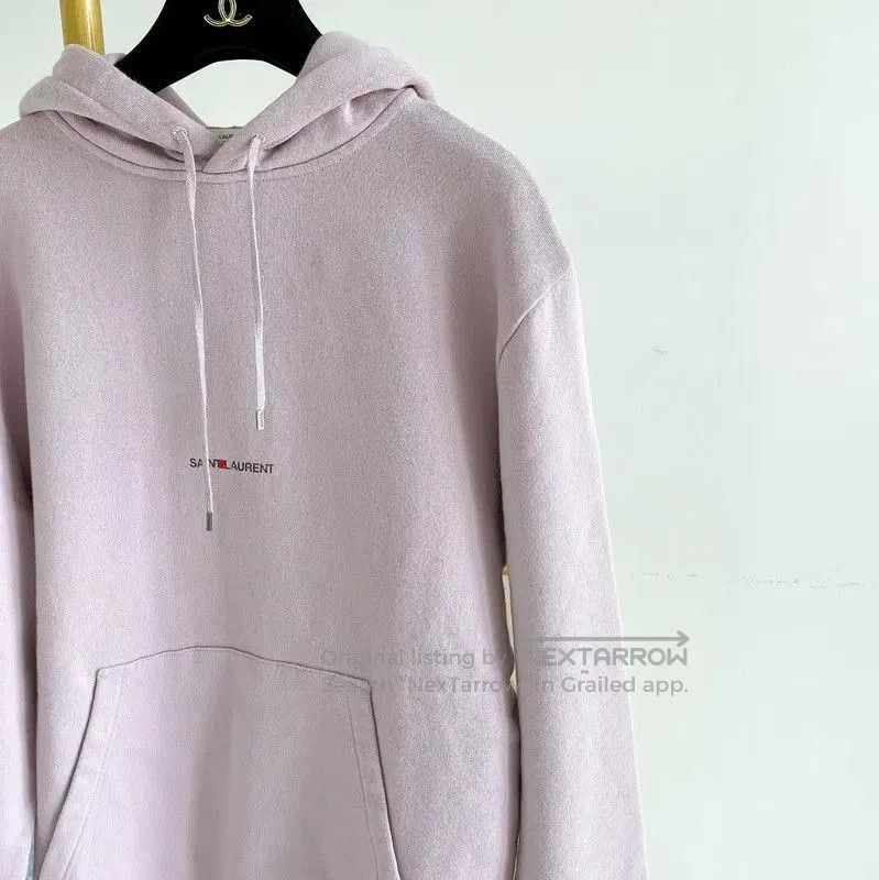 Yves Saint Laurent YSL Light Purple Women's Hoodie for Spring . Size S / US 4 / IT 40 - 3 Thumbnail
