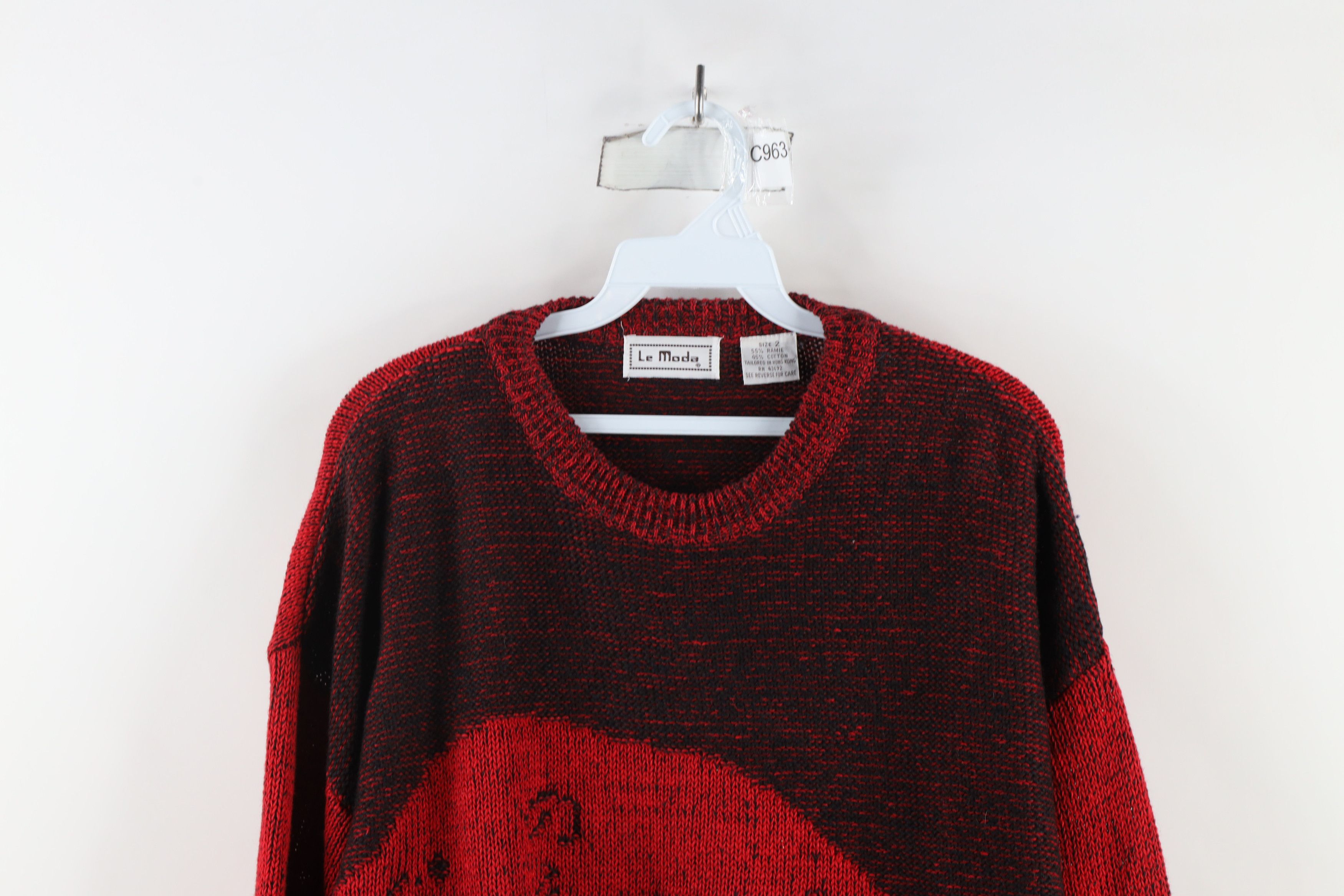 Vintage Vintage 90s Streetwear Polar Bear Knit Crewneck Sweater Size US XXL / EU 58 / 5 - 2 Thumbnail