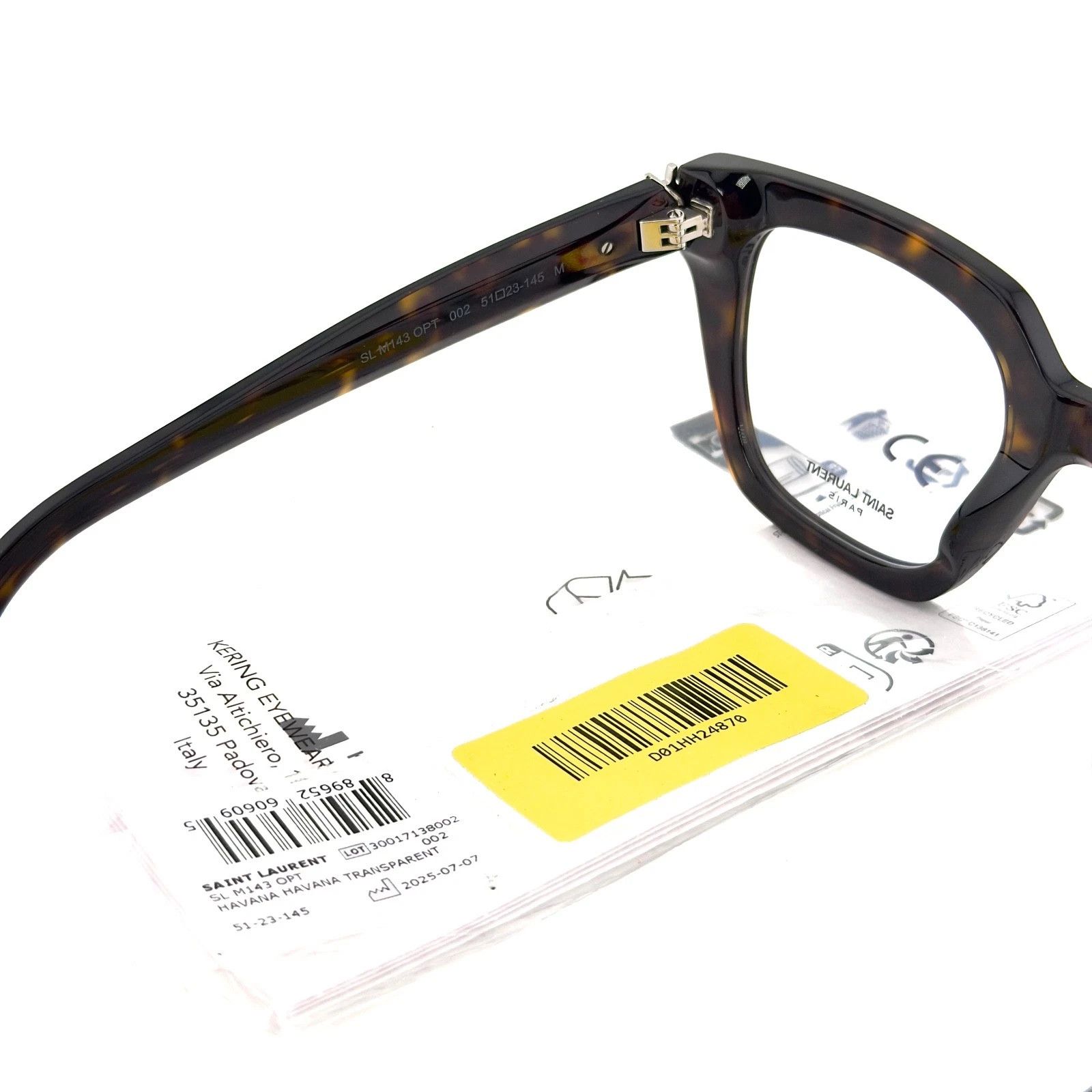 Saint Laurent Paris SAINT LAURENT M143 YSL SLM143 OPT Eyeglass Optical Frame 002 Size ONE SIZE - 8 Thumbnail