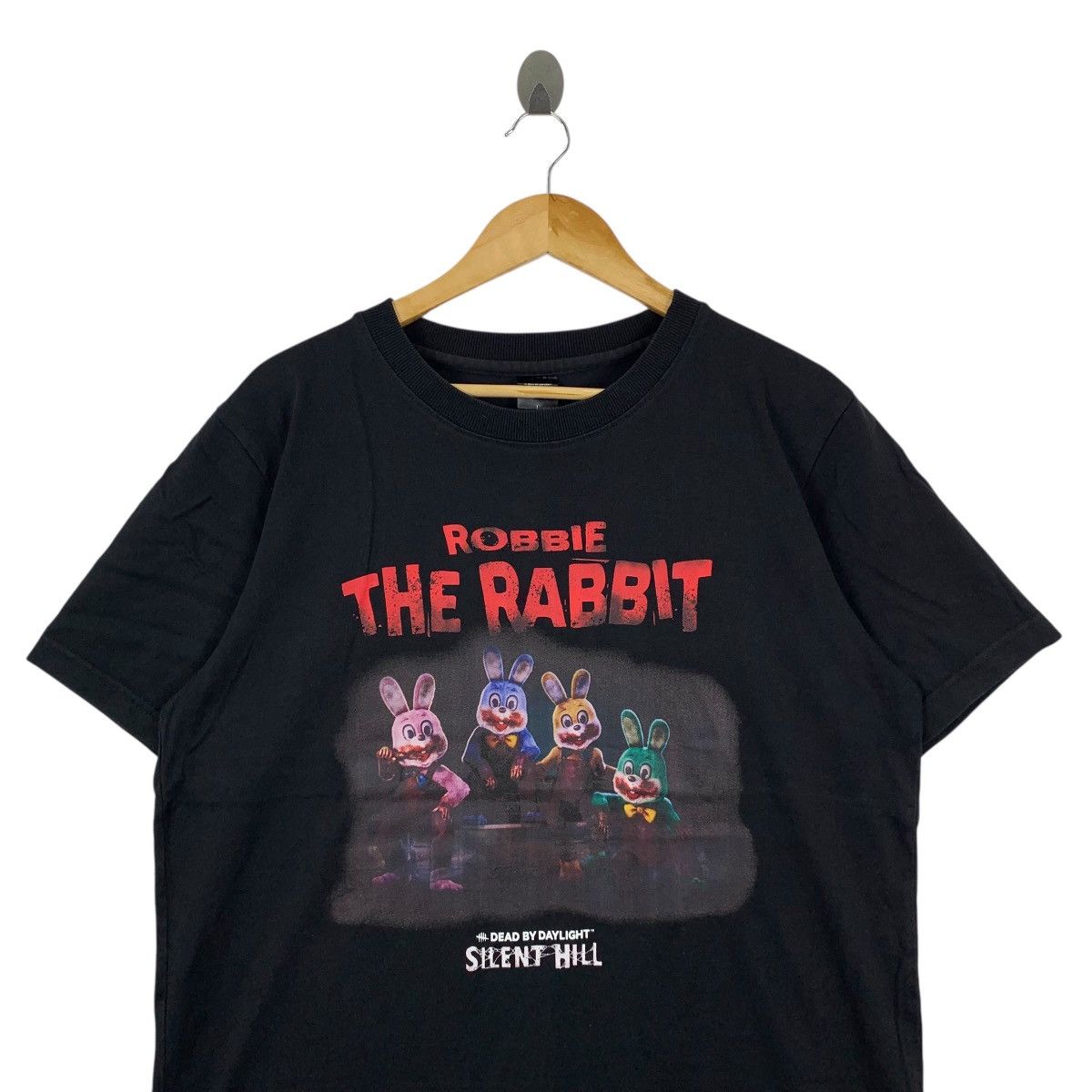 Vintage Robbie The Rabbits Dead By Daylight Film Movie Big T-Shirt Size US L / EU 52-54 / 3 - 2 Thumbnail