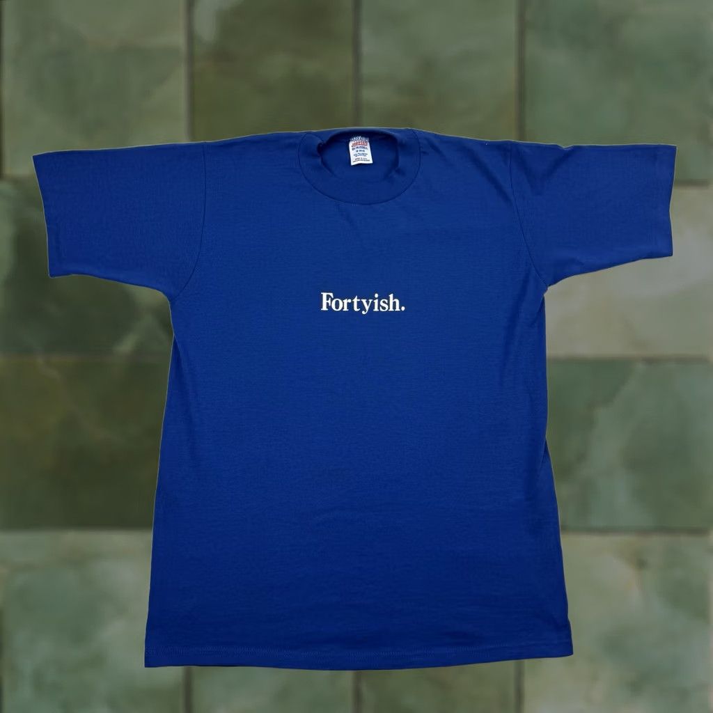 Jerzees VINTAGE Jerzees T-Shirt Adult Medium Blue 80s USA Funny Graphic 1980s Shirt Mens Size US M / EU 48-50 / 2 - 1 Thumbnail