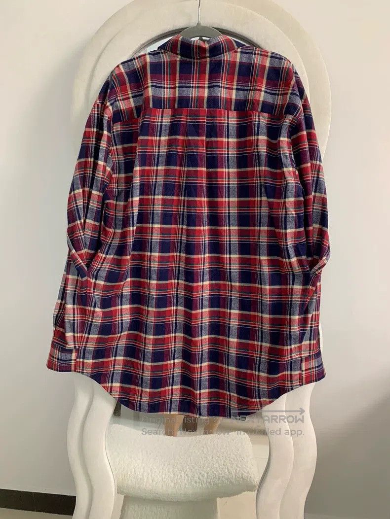 Balenciaga Balenciaga Plaid cotton sleeveless collar poncho shirt Size XXS / US 00 / IT 34 - 3 Thumbnail