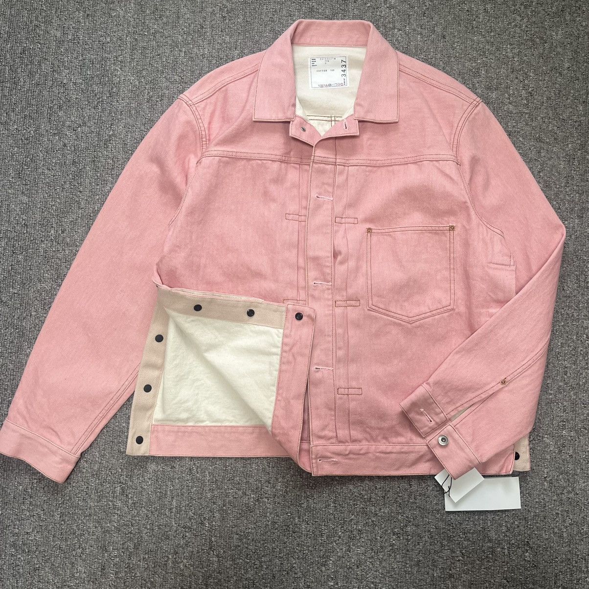 Sacai sacai 2024 Pink denim jacket size 3 Rare Size US XL / EU 56 / 4 - 5 Thumbnail