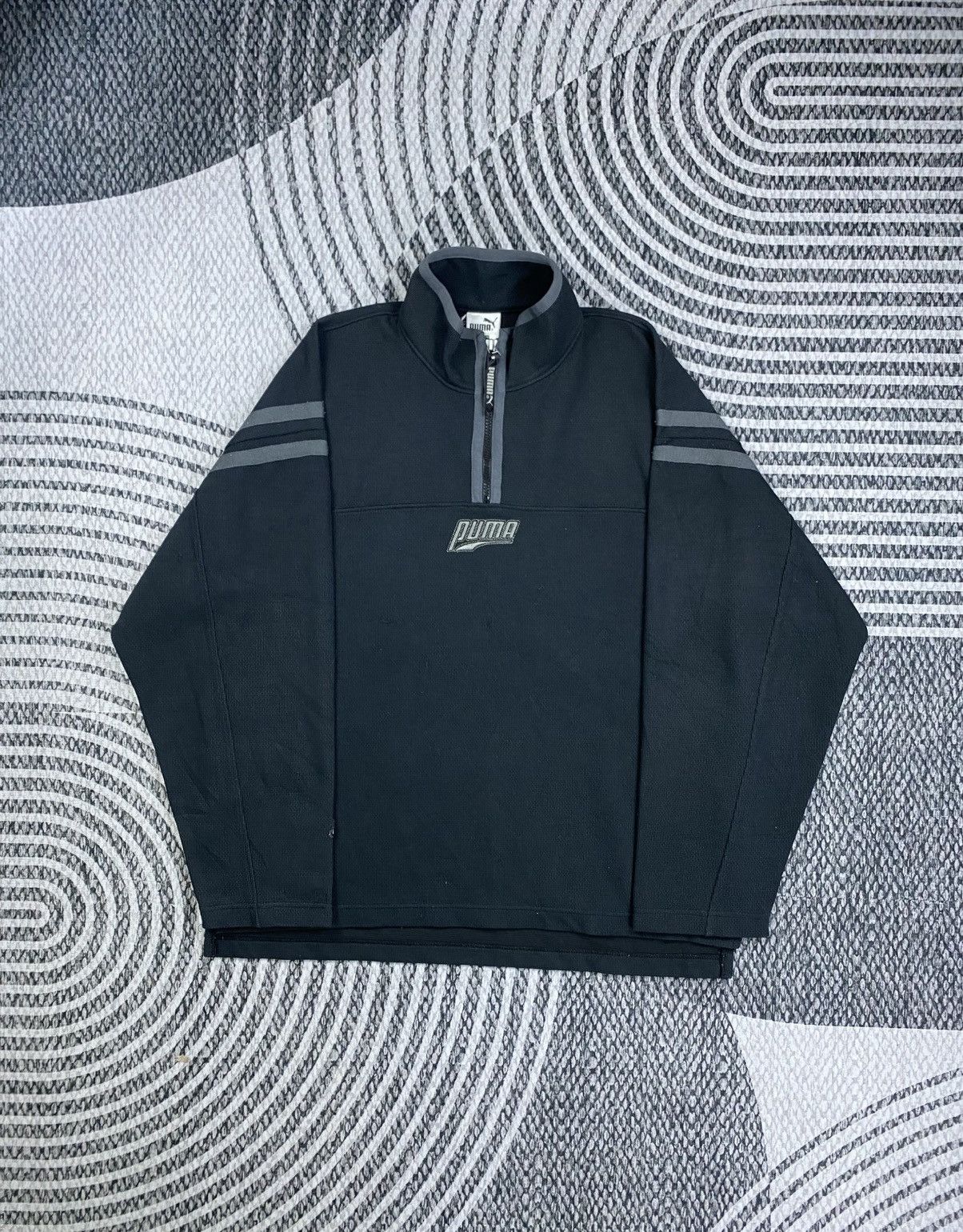 Puma Vintage Puma Center Logo Half Zipper Sweatshirt Size US L / EU 52-54 / 3 - 1 Thumbnail