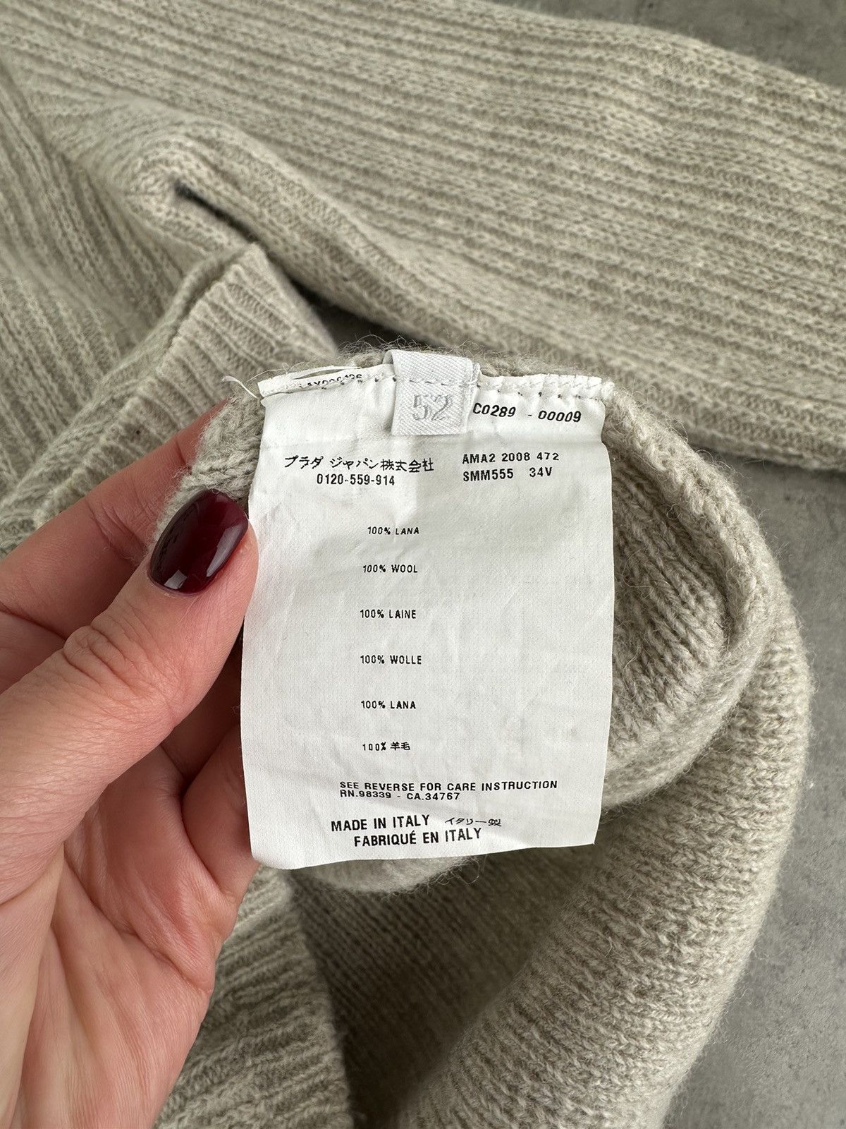 Prada Prada Wool Sweater Size US L / EU 52-54 / 3 - 8 Thumbnail