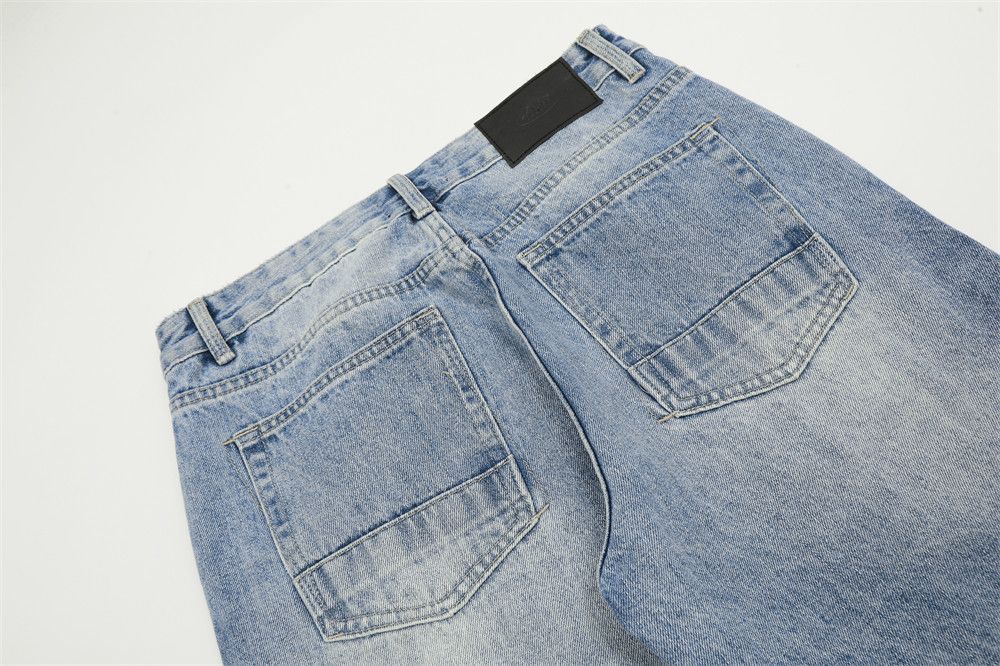 Japanese Brand Punk casual retro American distressed washed loose jeans Size US 32 / EU 48 - 5 Thumbnail
