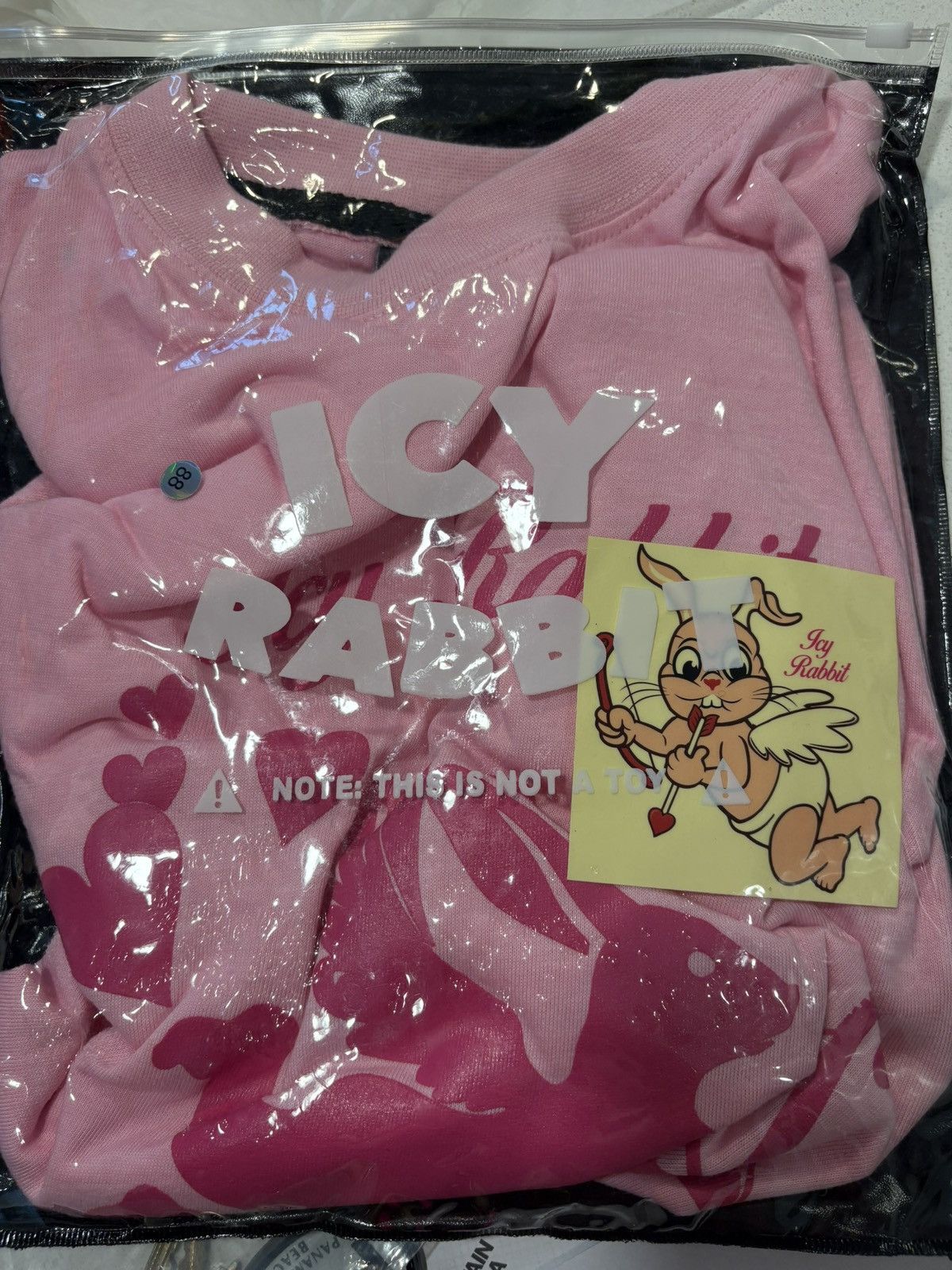 Icy Rabbit Icy Rabbit Pink T-shirt. Adult Large Size US L / EU 52-54 / 3 - 1 Thumbnail